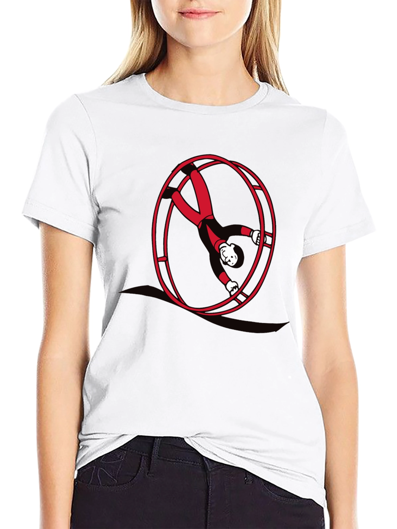 Man in a Wheel T-Shirt