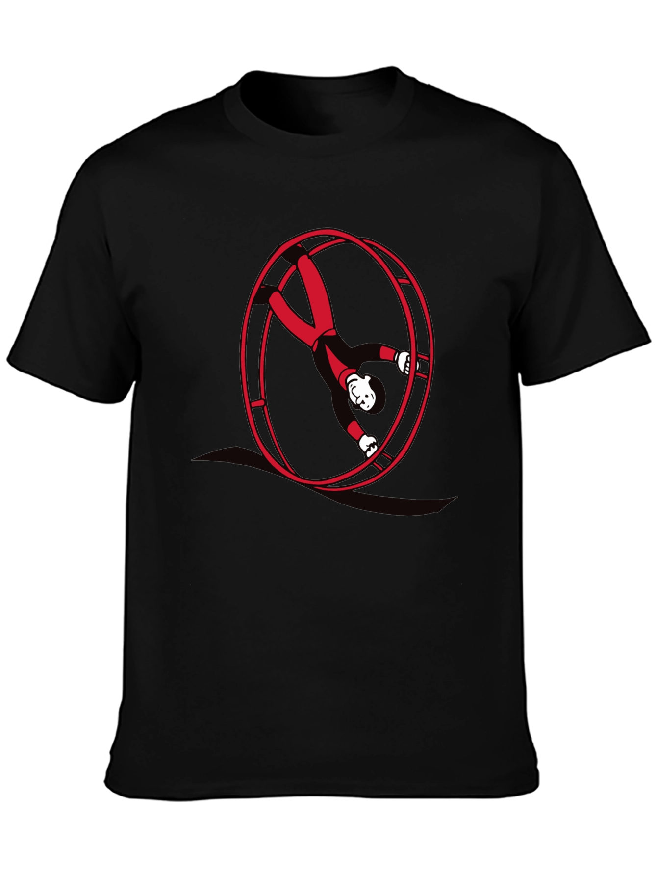 Man in a Wheel T-Shirt