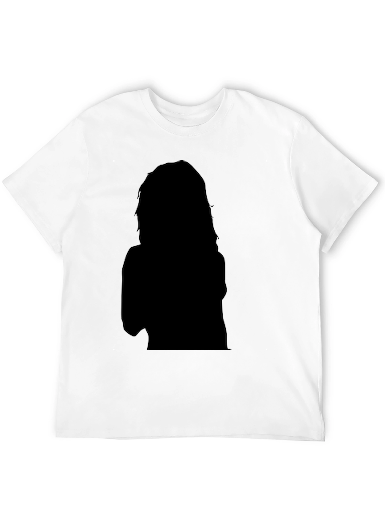 Black Graphic Tee - Silhouette Design