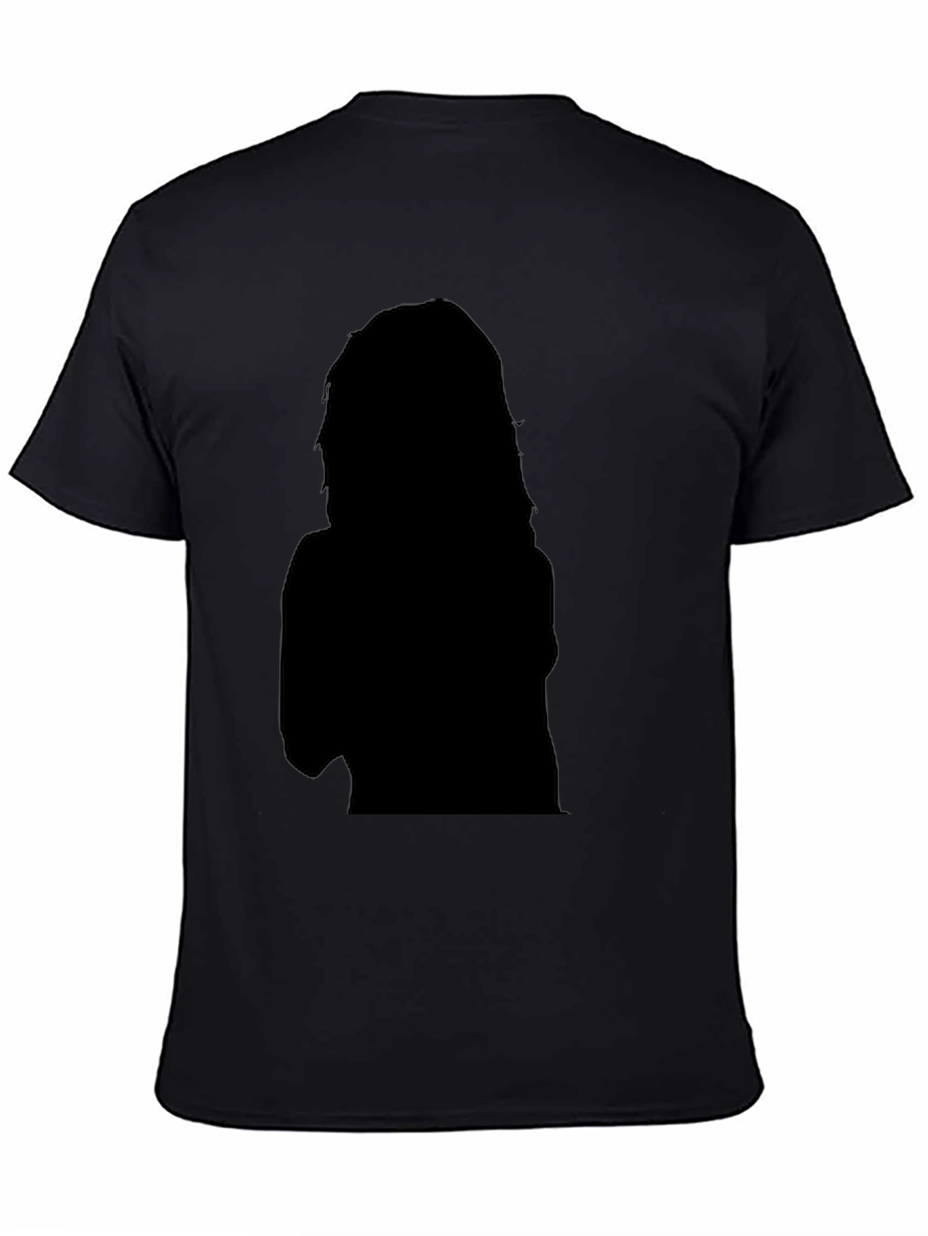 Black Graphic Tee - Silhouette Design