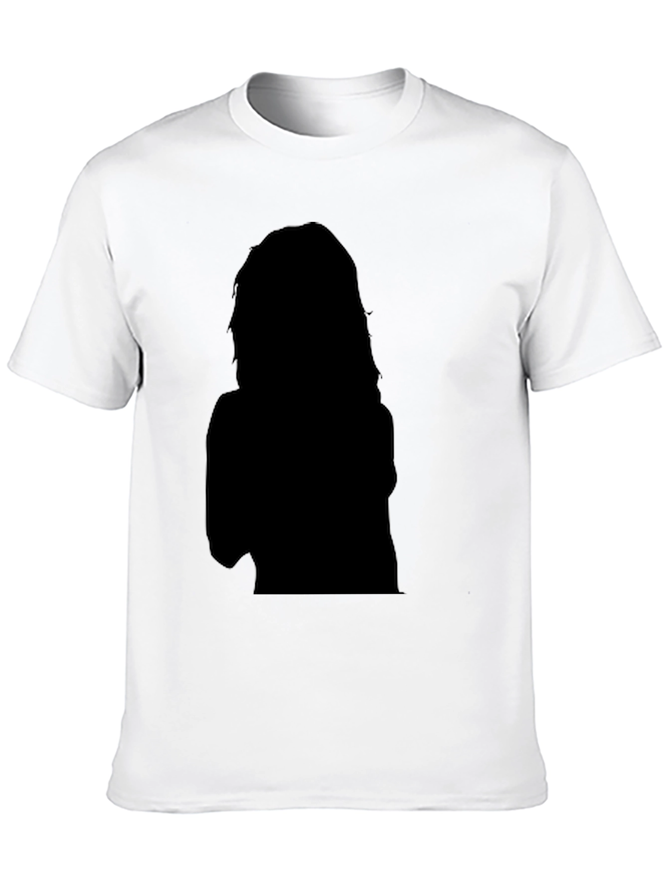 Black Graphic Tee - Silhouette Design