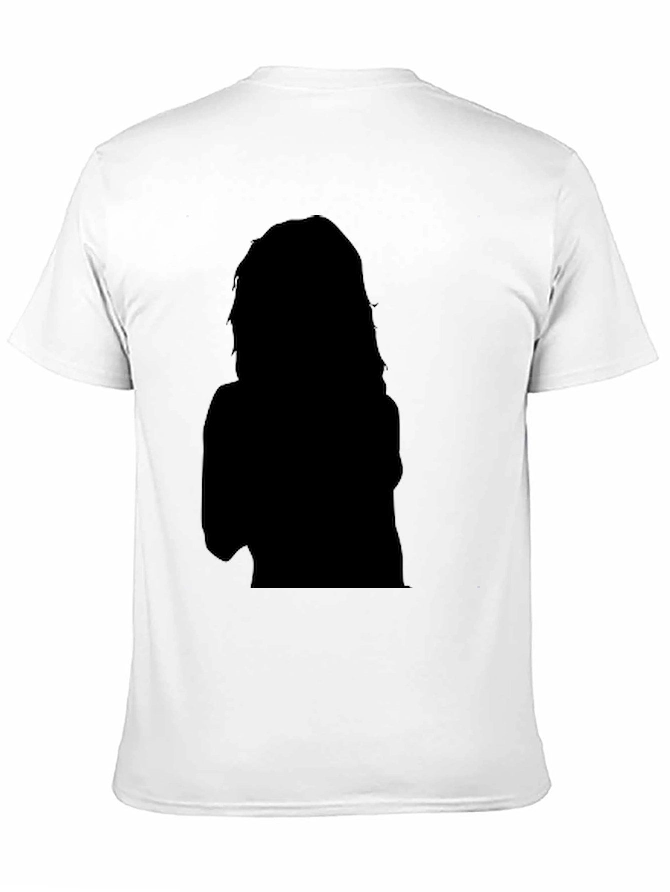 Black Graphic Tee - Silhouette Design
