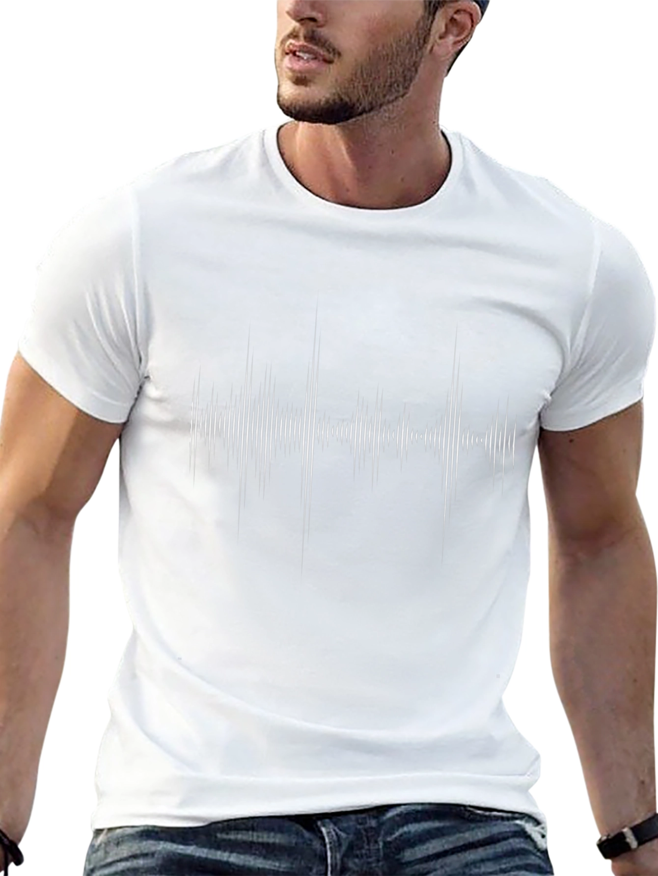Soundwave Graphic Tee - Modern Black T-Shirt