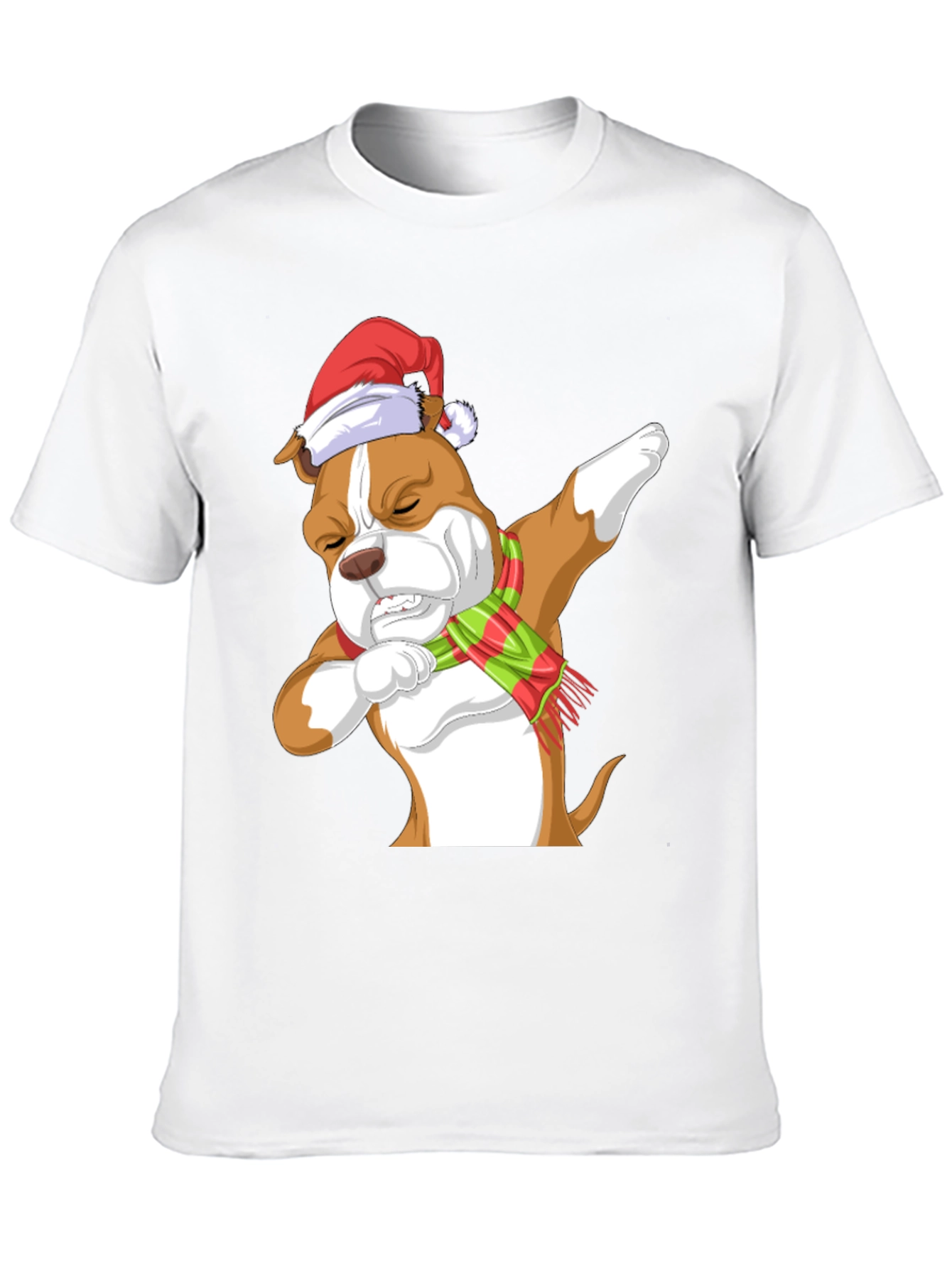 Dabbing Dog Christmas T-Shirt