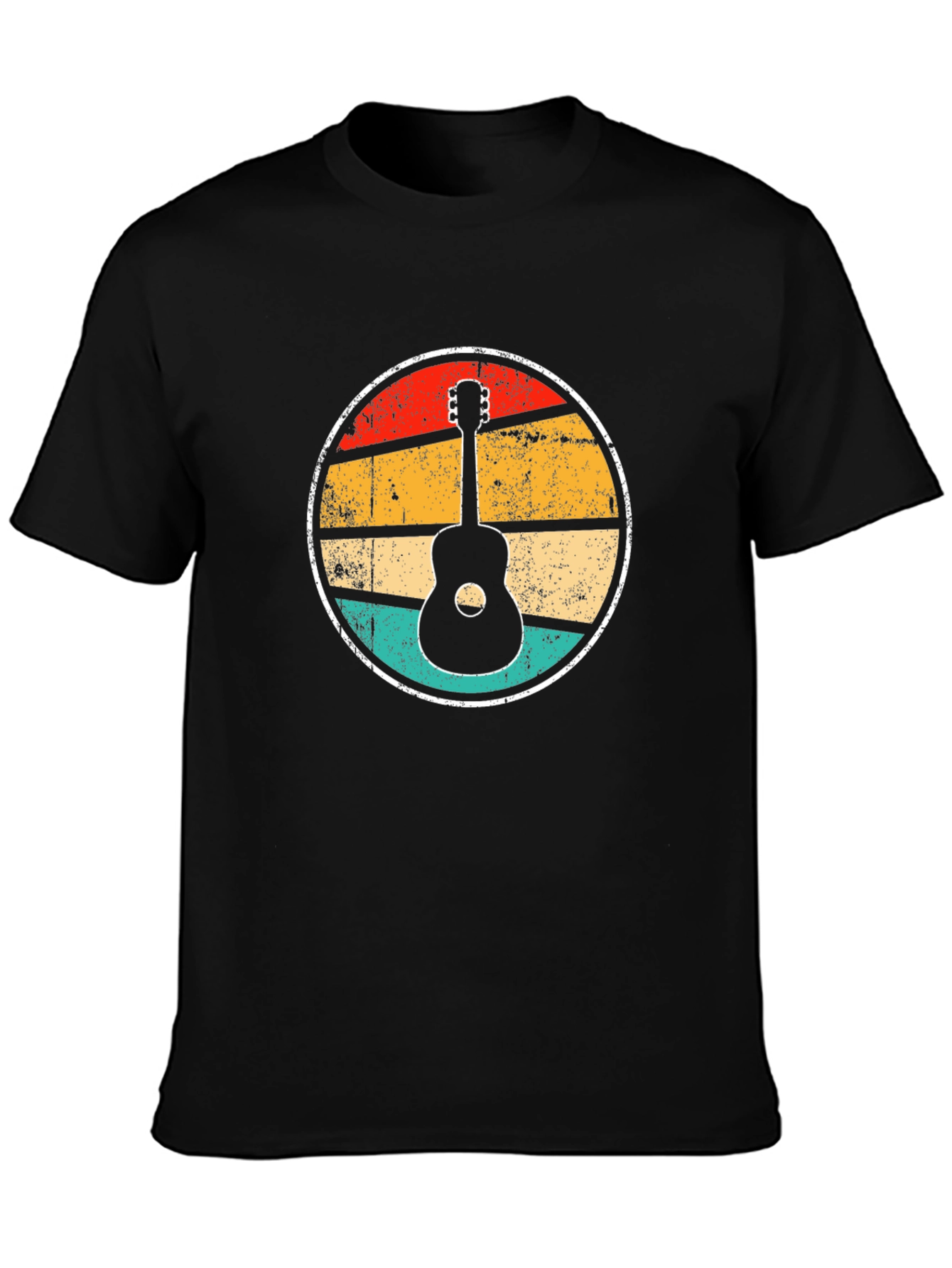 Retro Guitar Sunset Graphic Tee