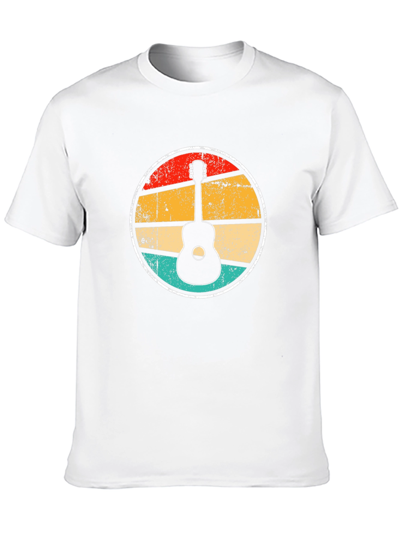 Retro Guitar Sunset Graphic Tee