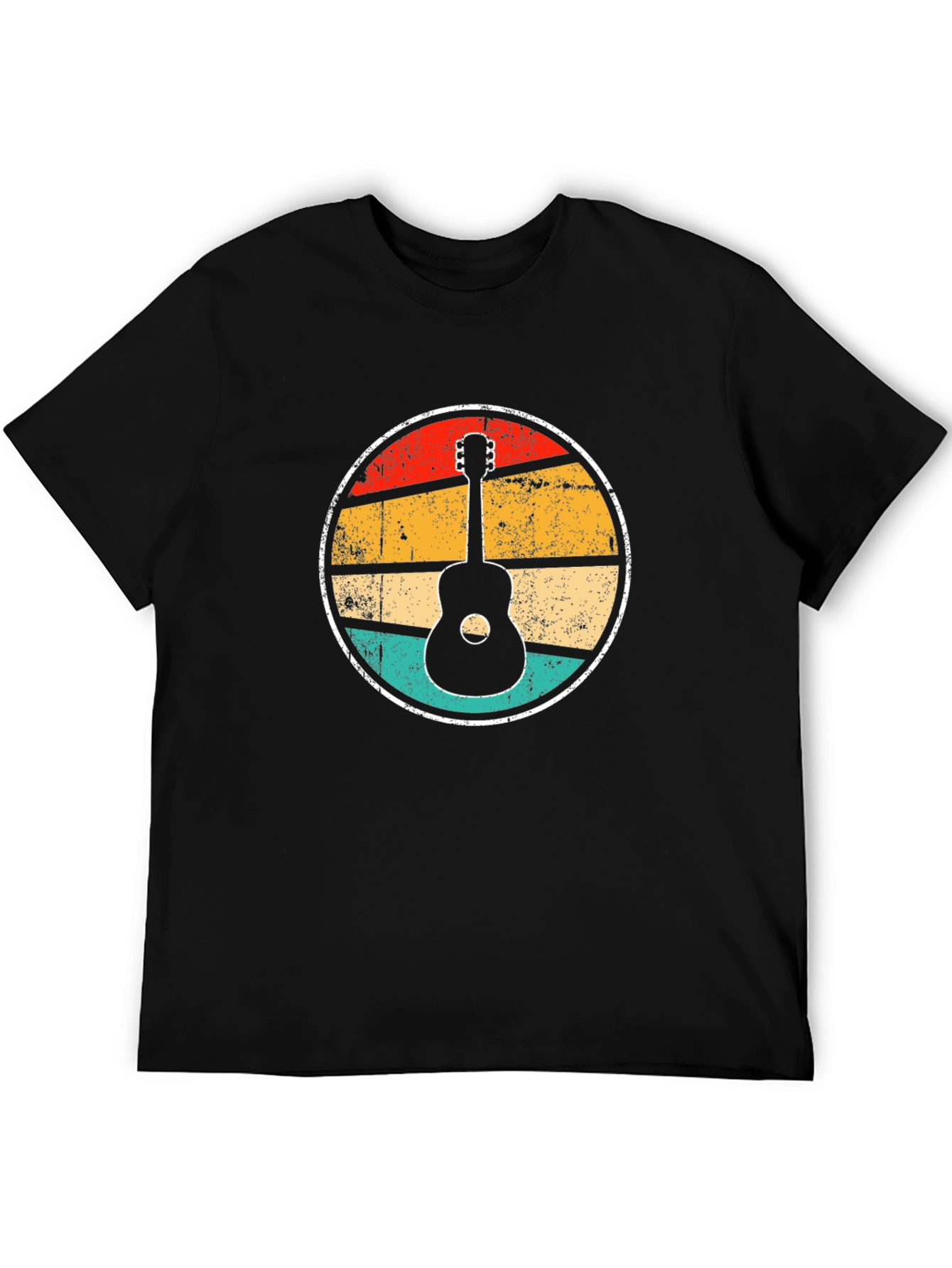 Retro Guitar Sunset Graphic Tee