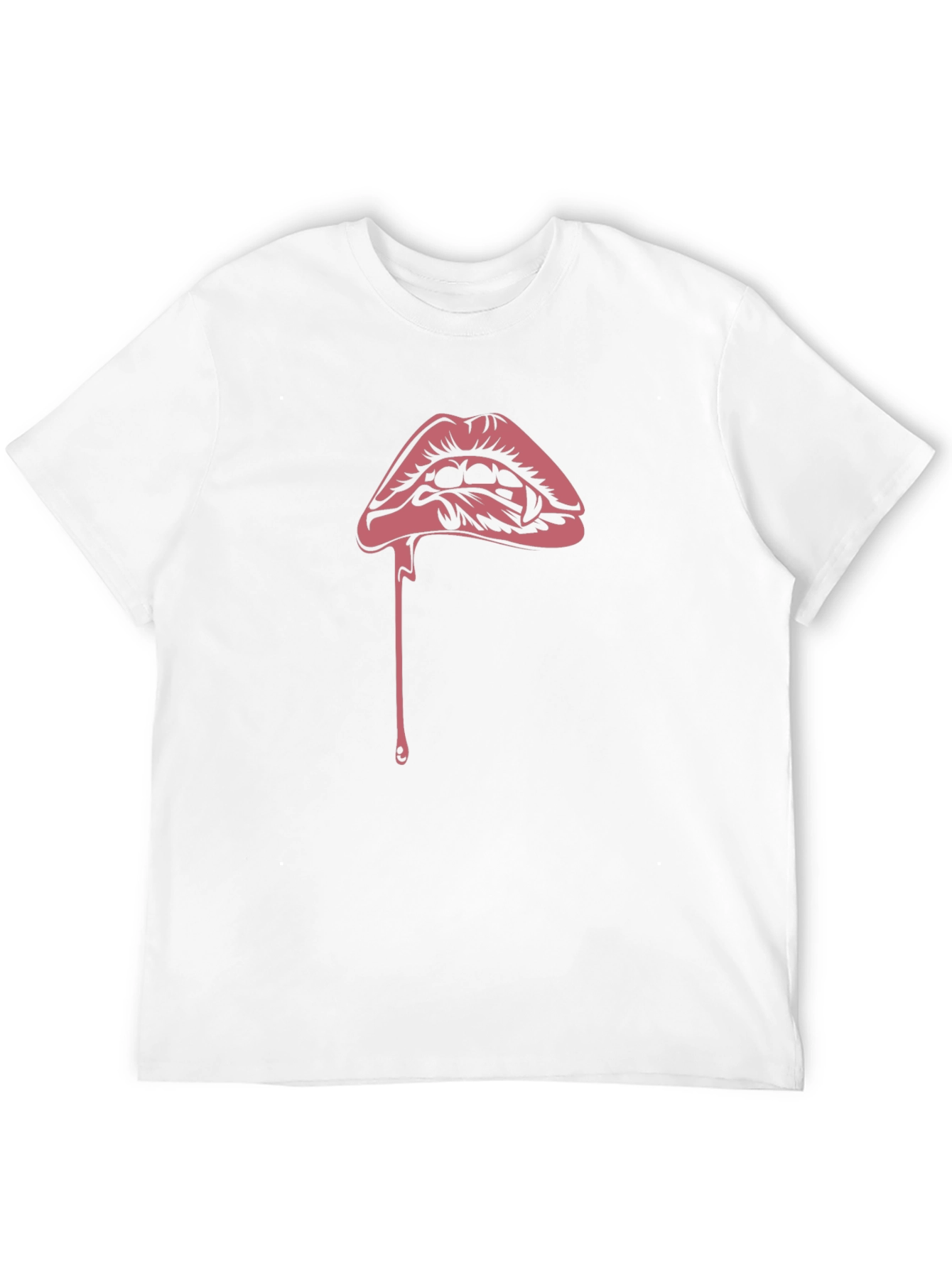 Vampire Kiss Graphic Tee - Black Cotton T-Shirt