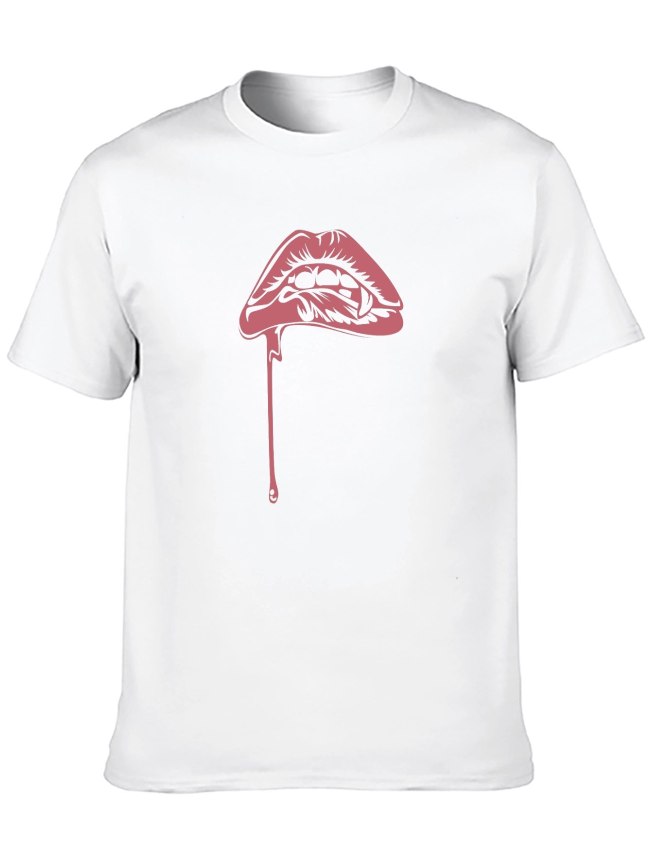 Vampire Kiss Graphic Tee - Black Cotton T-Shirt