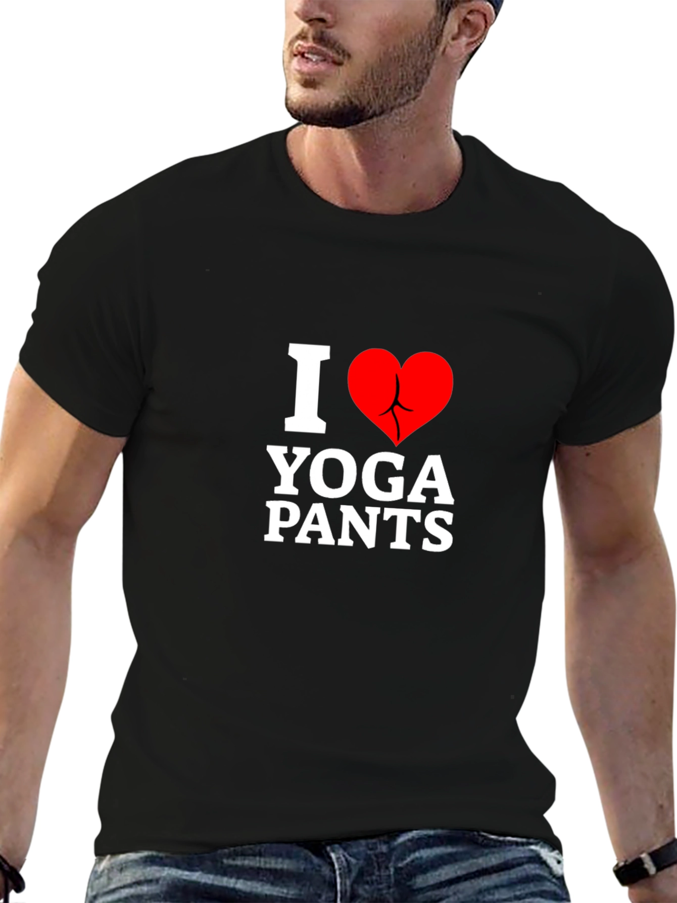 I Love Yoga Pants T-Shirt - Funny Graphic Tee