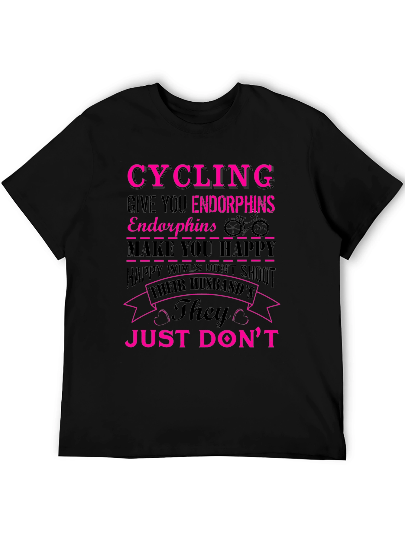 Cycling Endorphins Happy Wife T-Shirt