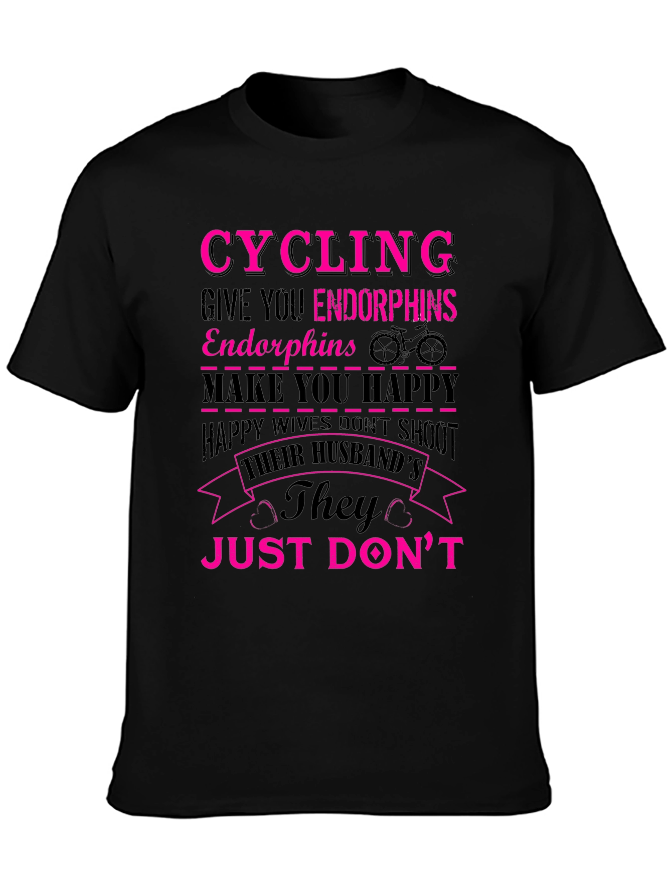Cycling Endorphins Happy Wife T-Shirt