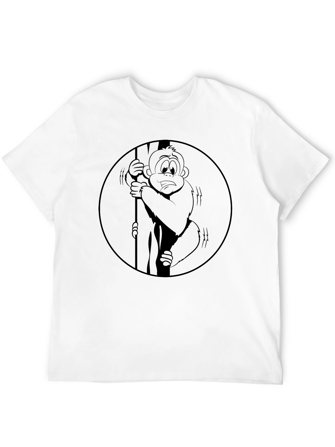 Monkey in Circle Graphic Tee