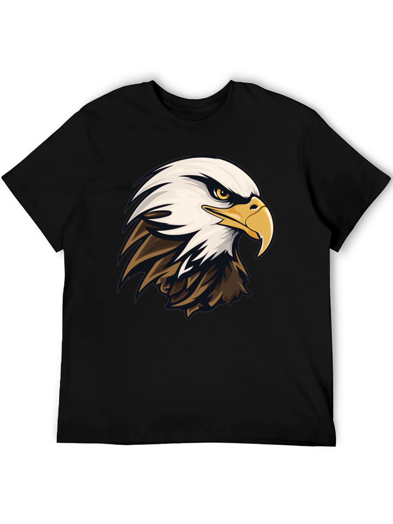 Bald Eagle Graphic Tee - Mens Black T-Shirt
