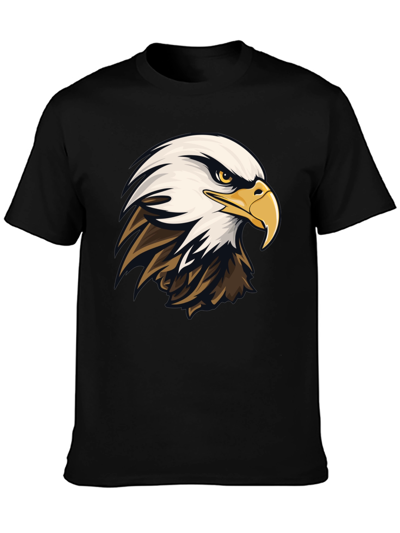 Bald Eagle Graphic Tee - Mens Black T-Shirt