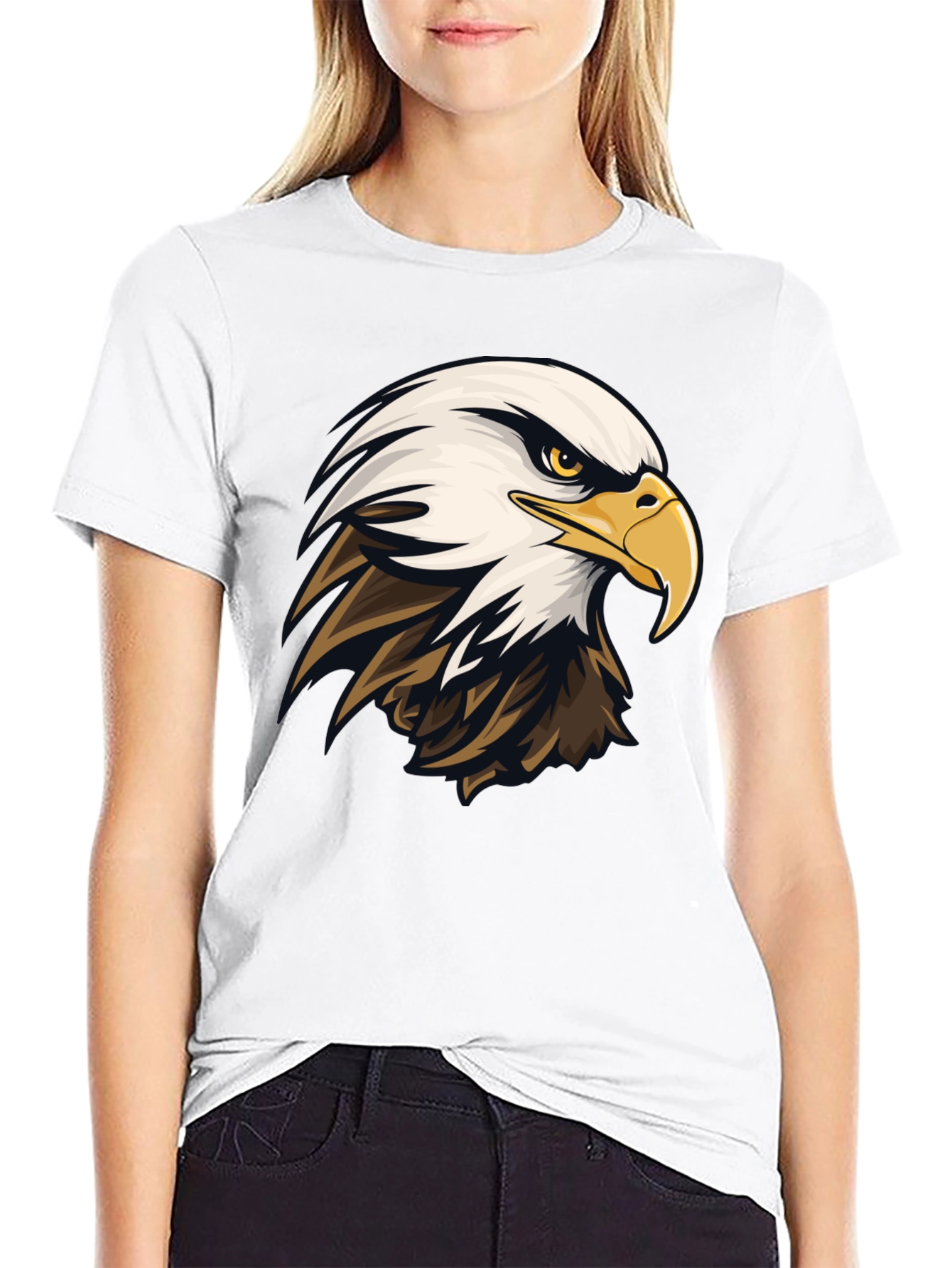 Bald Eagle Graphic Tee - Mens Black T-Shirt