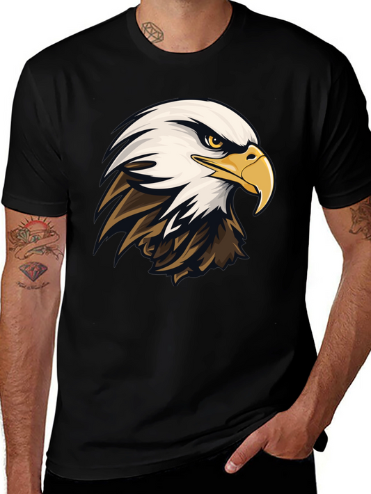 Bald Eagle Graphic Tee - Mens Black T-Shirt