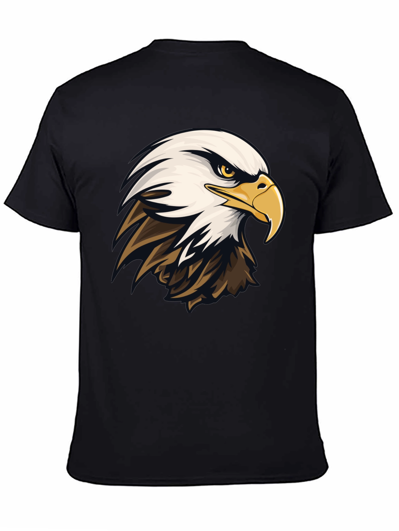 Bald Eagle Graphic Tee - Mens Black T-Shirt