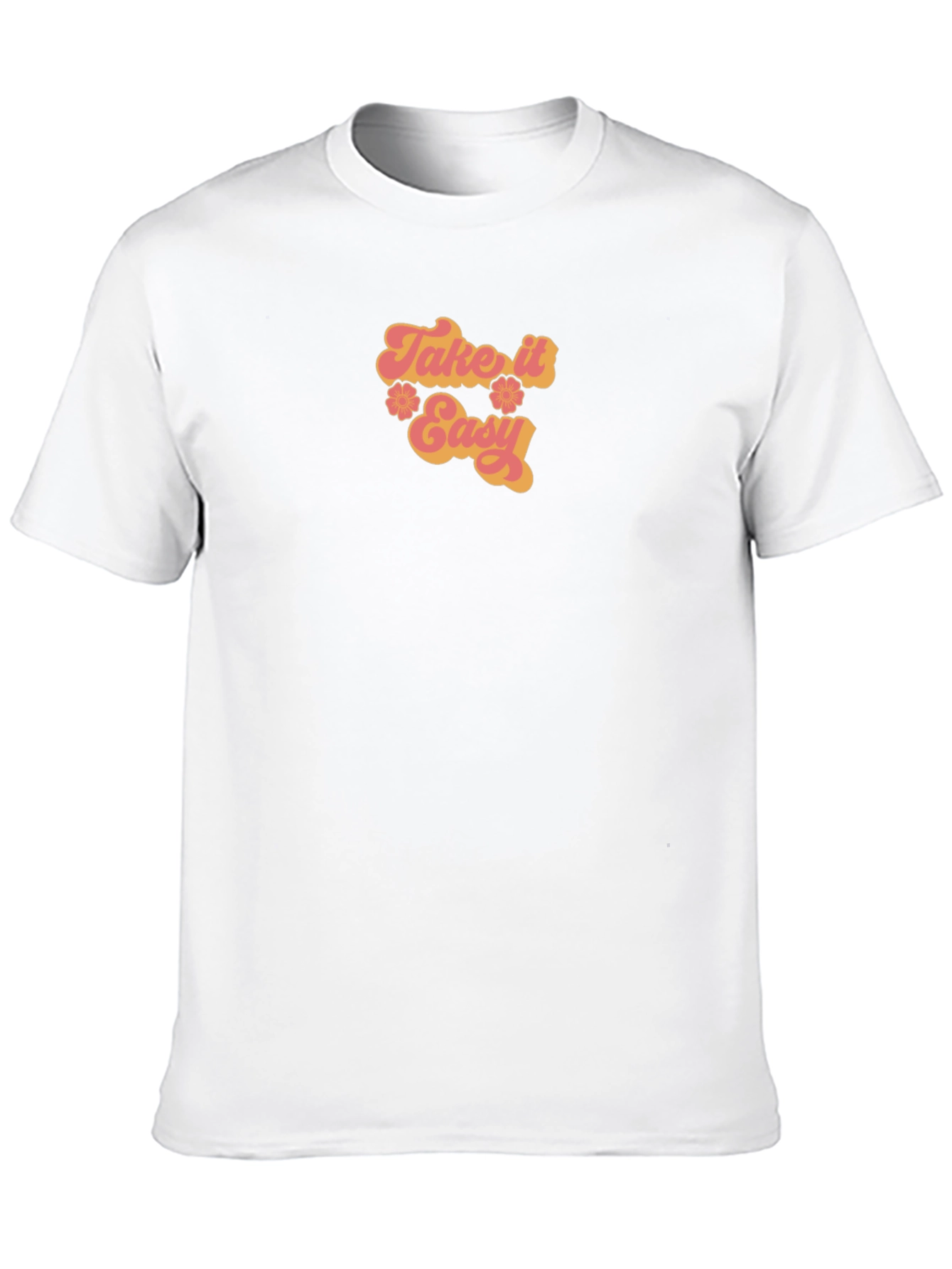 Take It Easy Retro Graphic Tee - Black