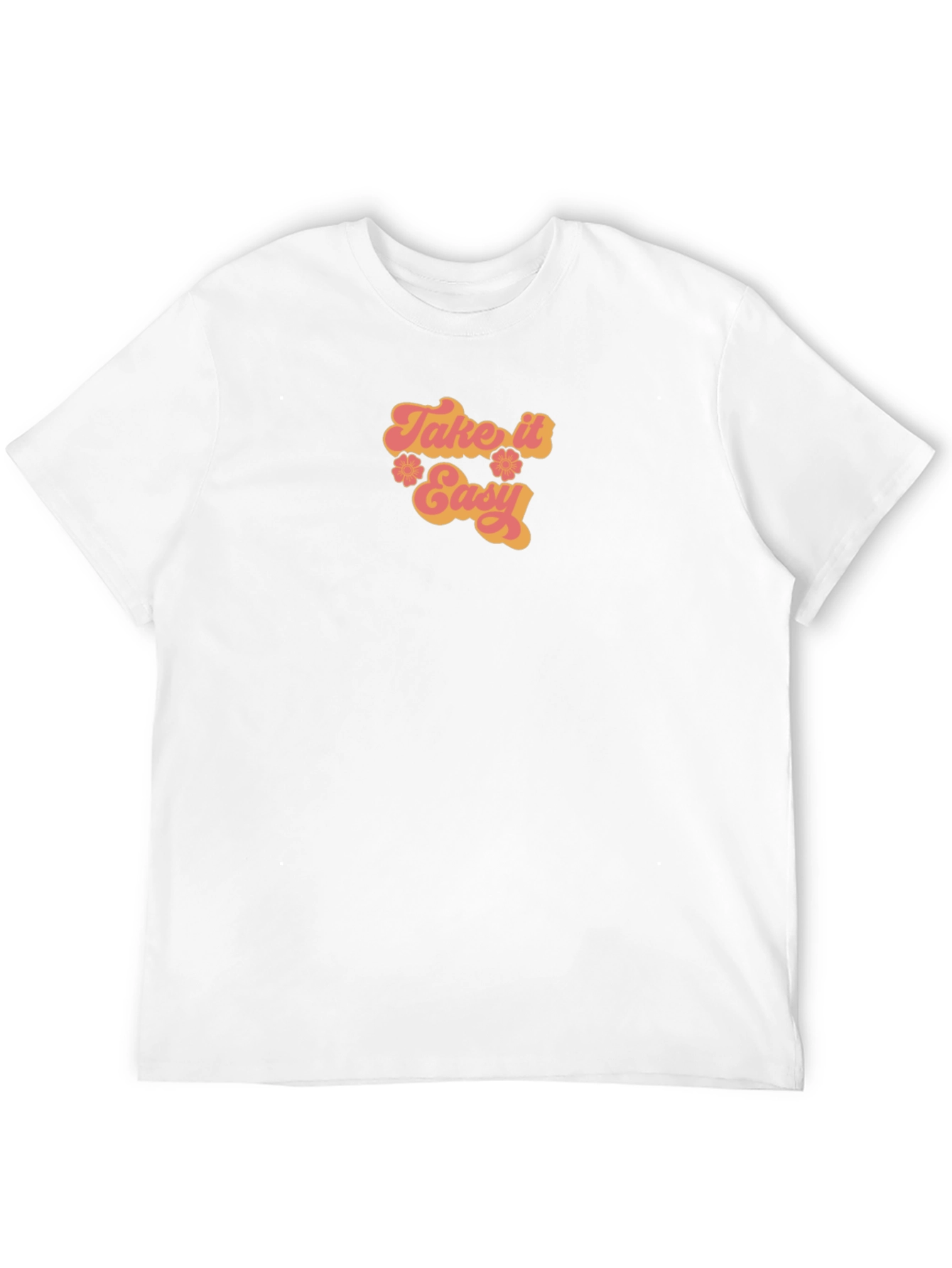 Take It Easy Retro Graphic Tee - Black