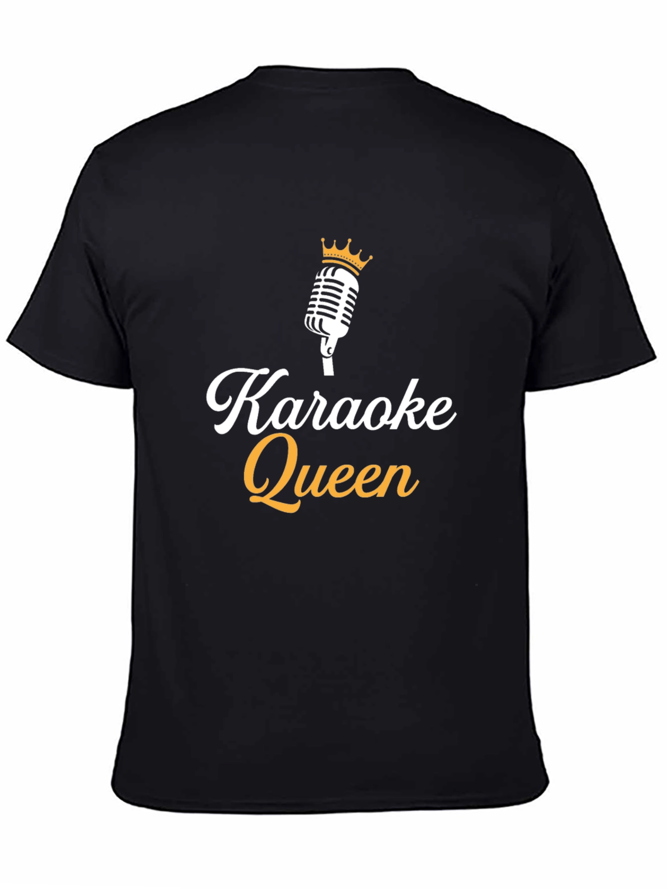 Karaoke Queen Black T-Shirt - Sing Your Heart Out!