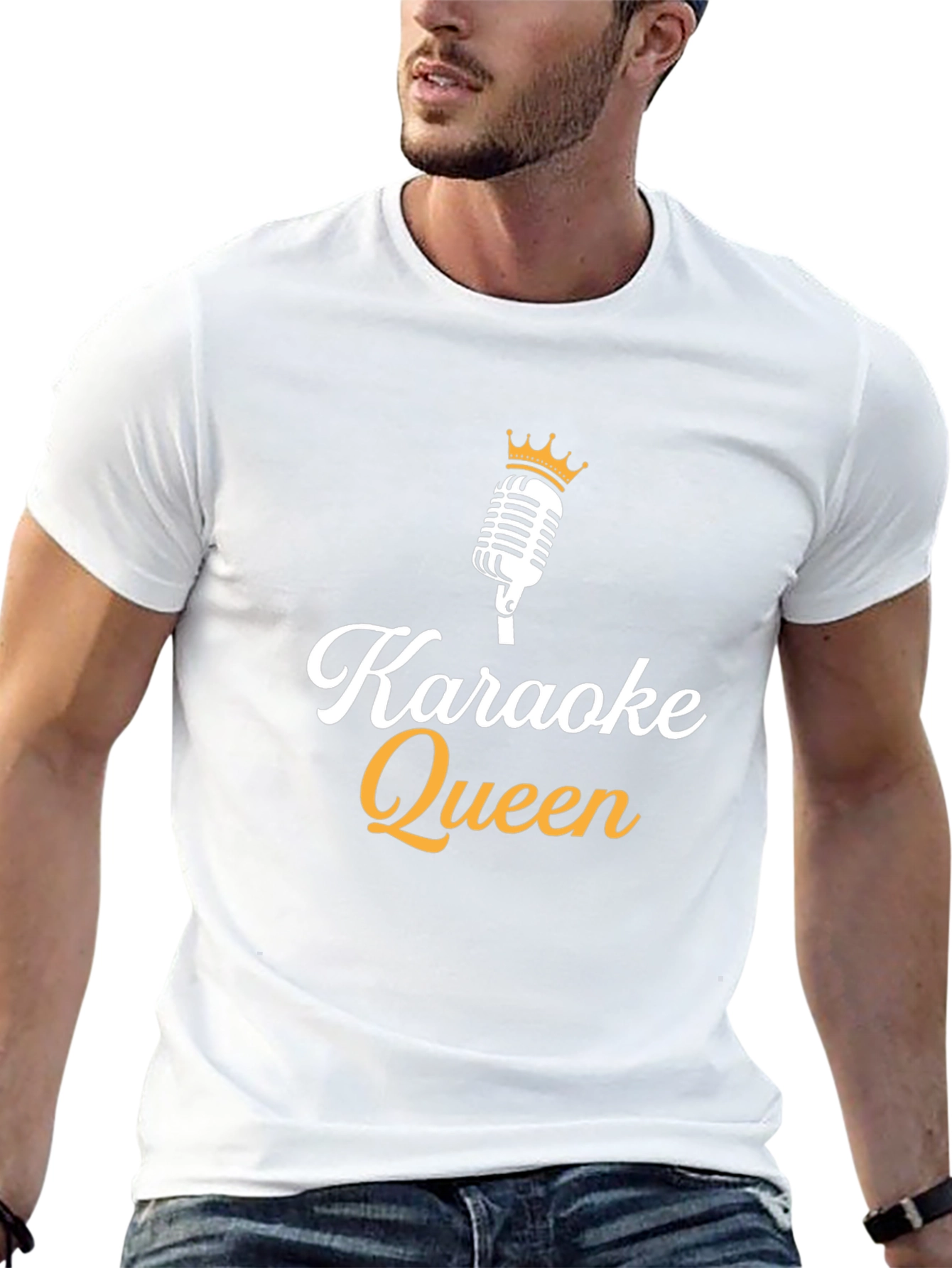 Karaoke Queen Black T-Shirt - Sing Your Heart Out!