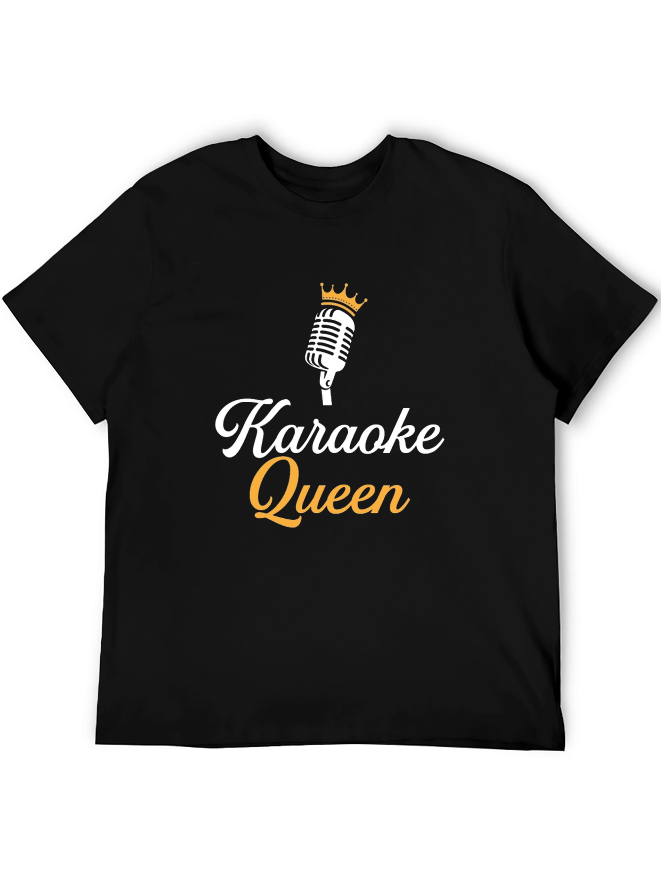 Karaoke Queen Black T-Shirt - Sing Your Heart Out!