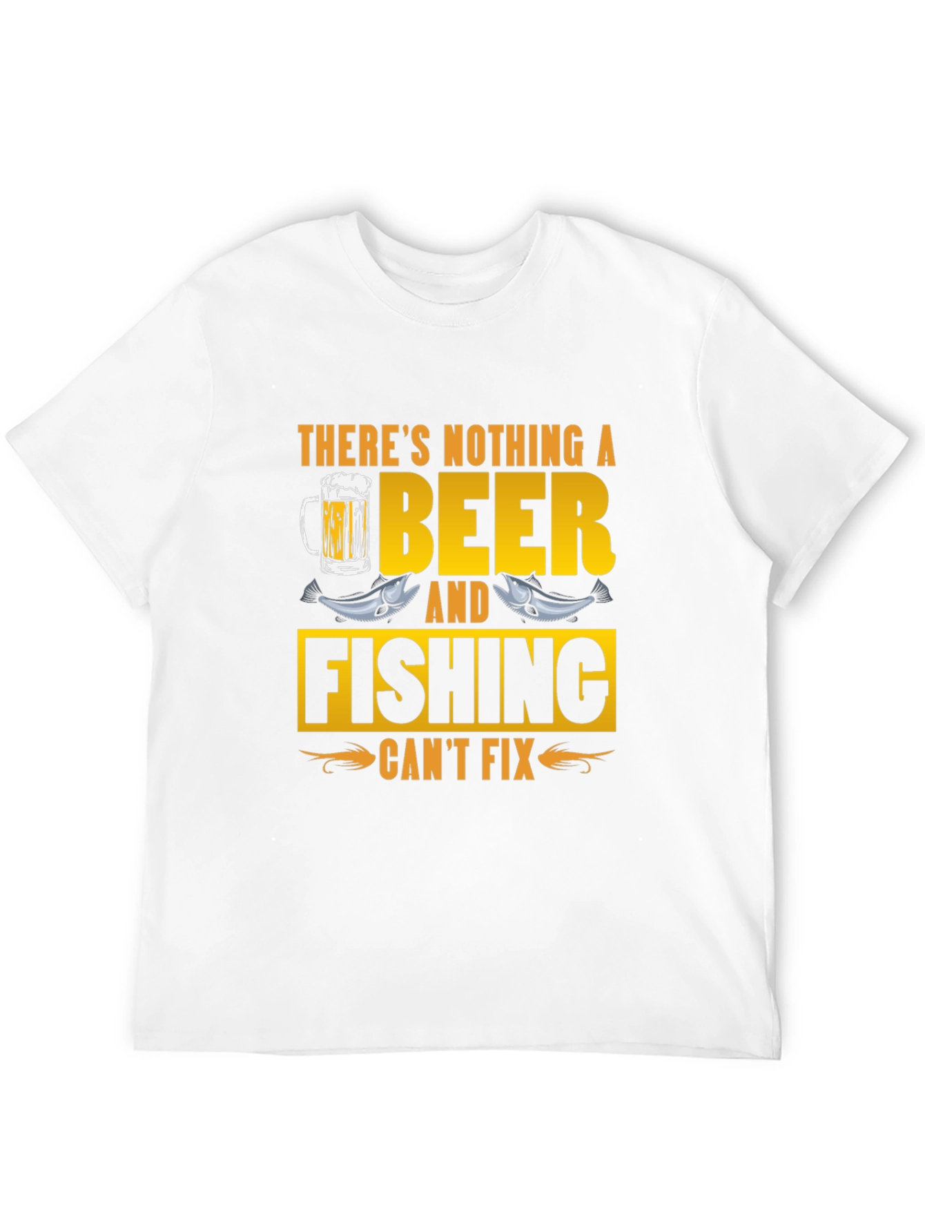 Beer & Fishing Fix T-Shirt - Mens Graphic Tee