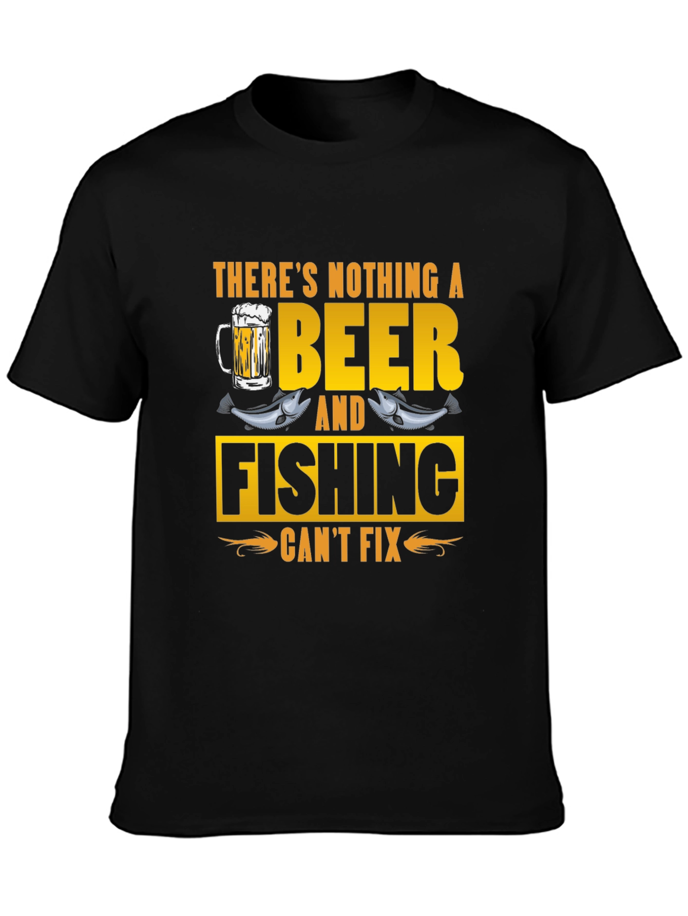 Beer & Fishing Fix T-Shirt - Mens Graphic Tee