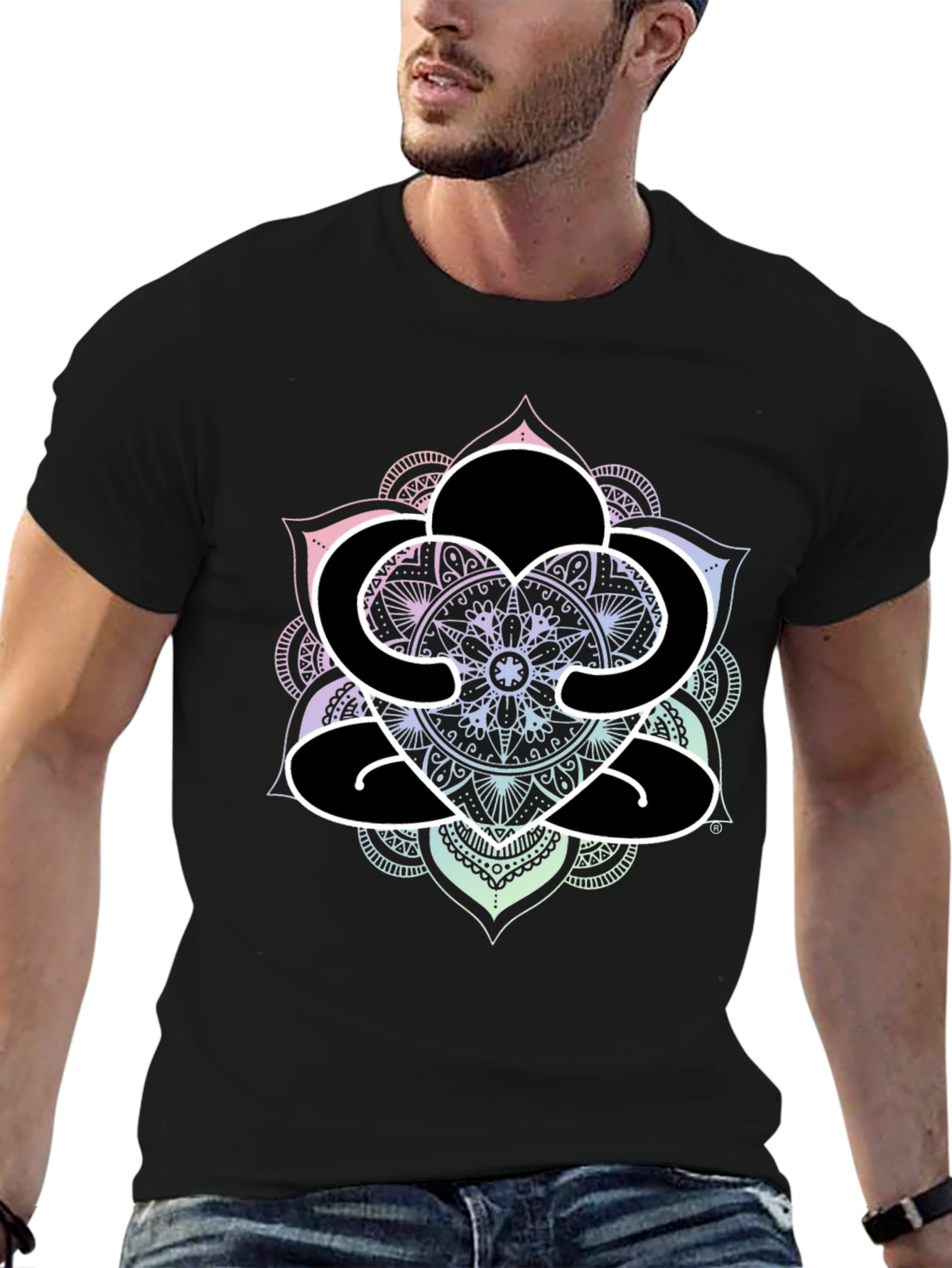 Om Mandala Graphic Tee - Yoga Meditation Shirt