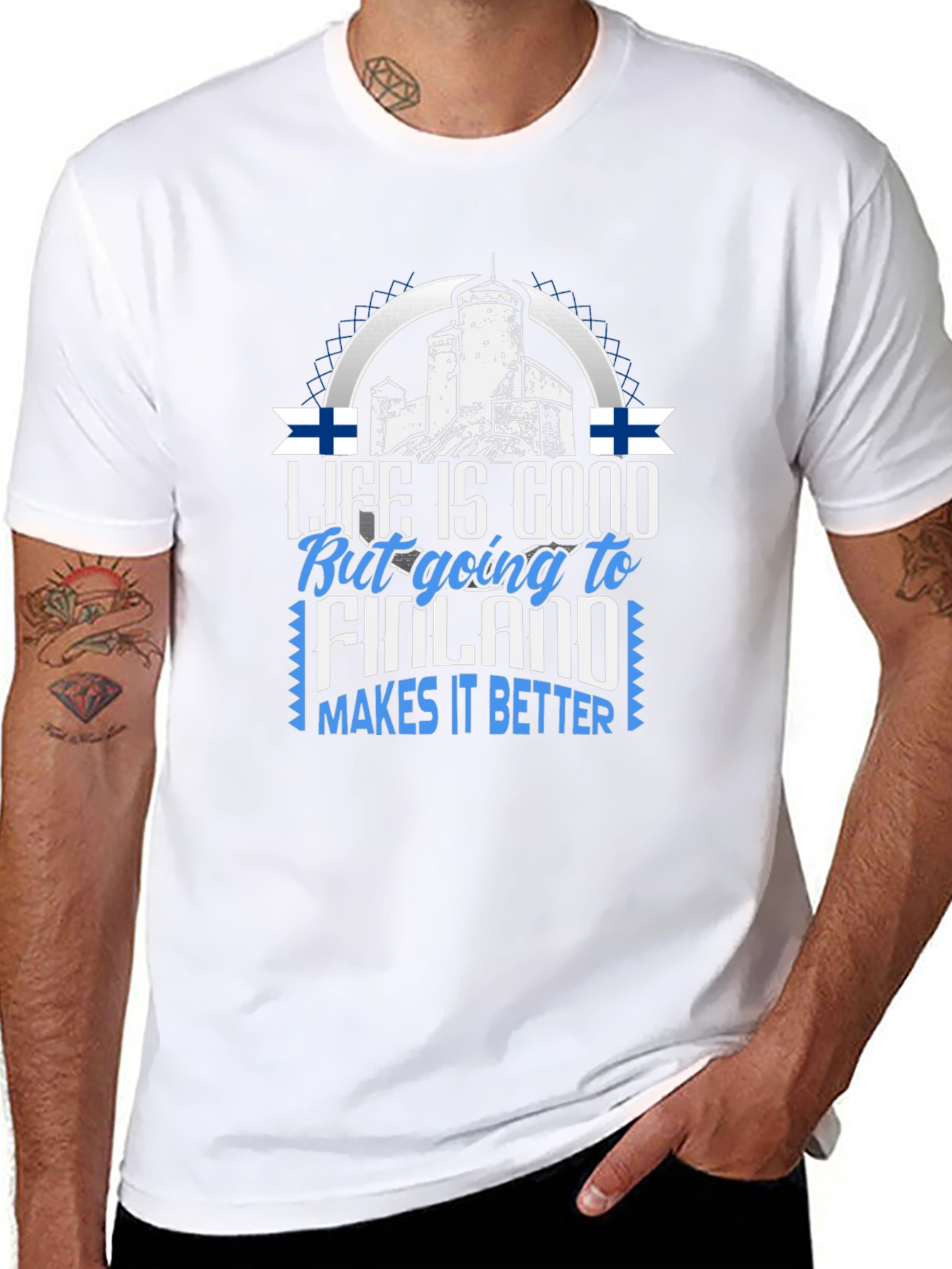 Finland Tee - Life is Good - Travel T-Shirt