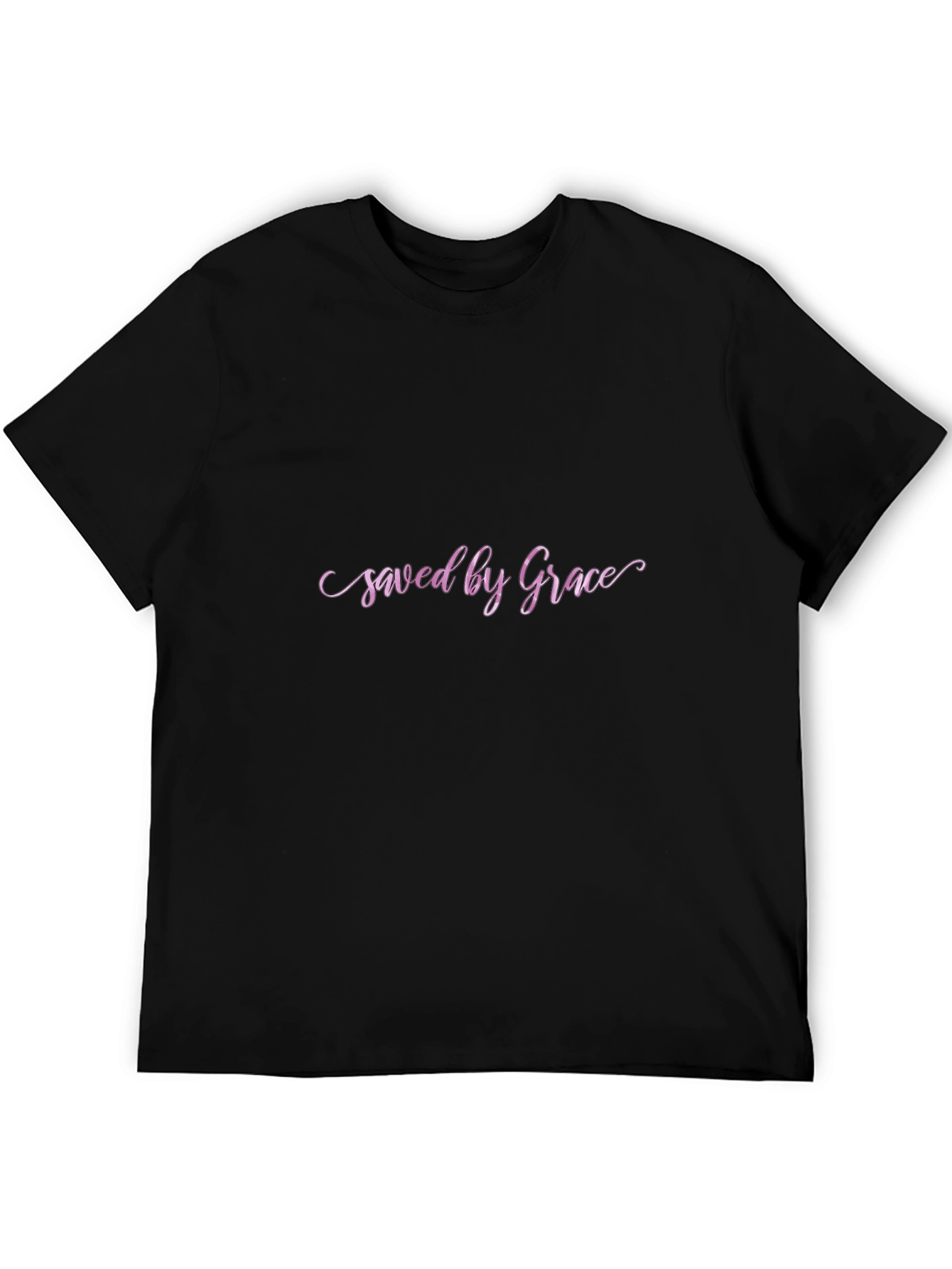 Saved by Grace Black T-Shirt