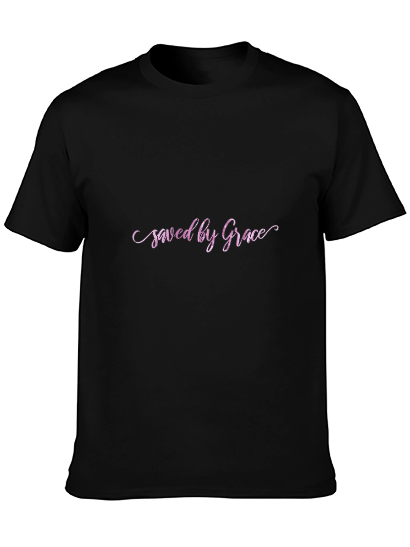 Saved by Grace Black T-Shirt