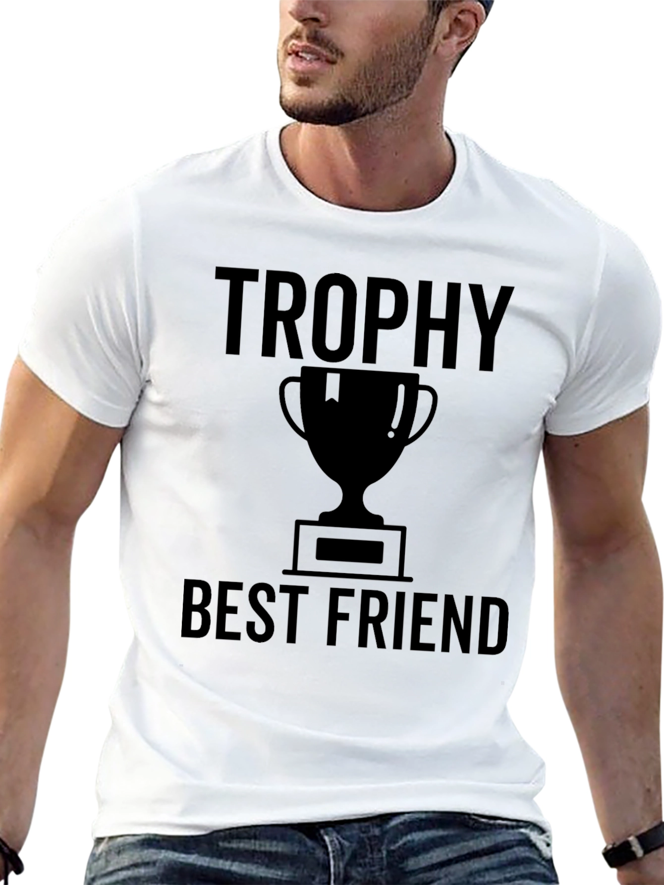Trophy Best Friend Graphic T-Shirt