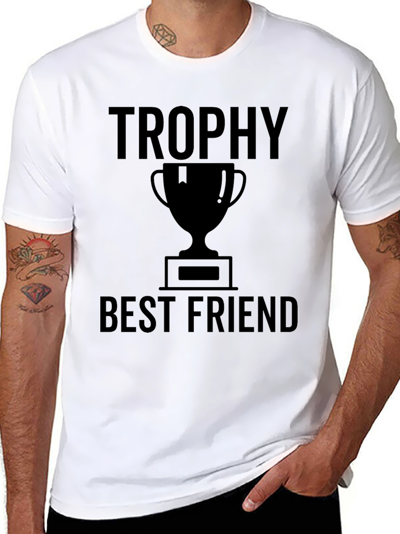 Trophy Best Friend Graphic T-Shirt
