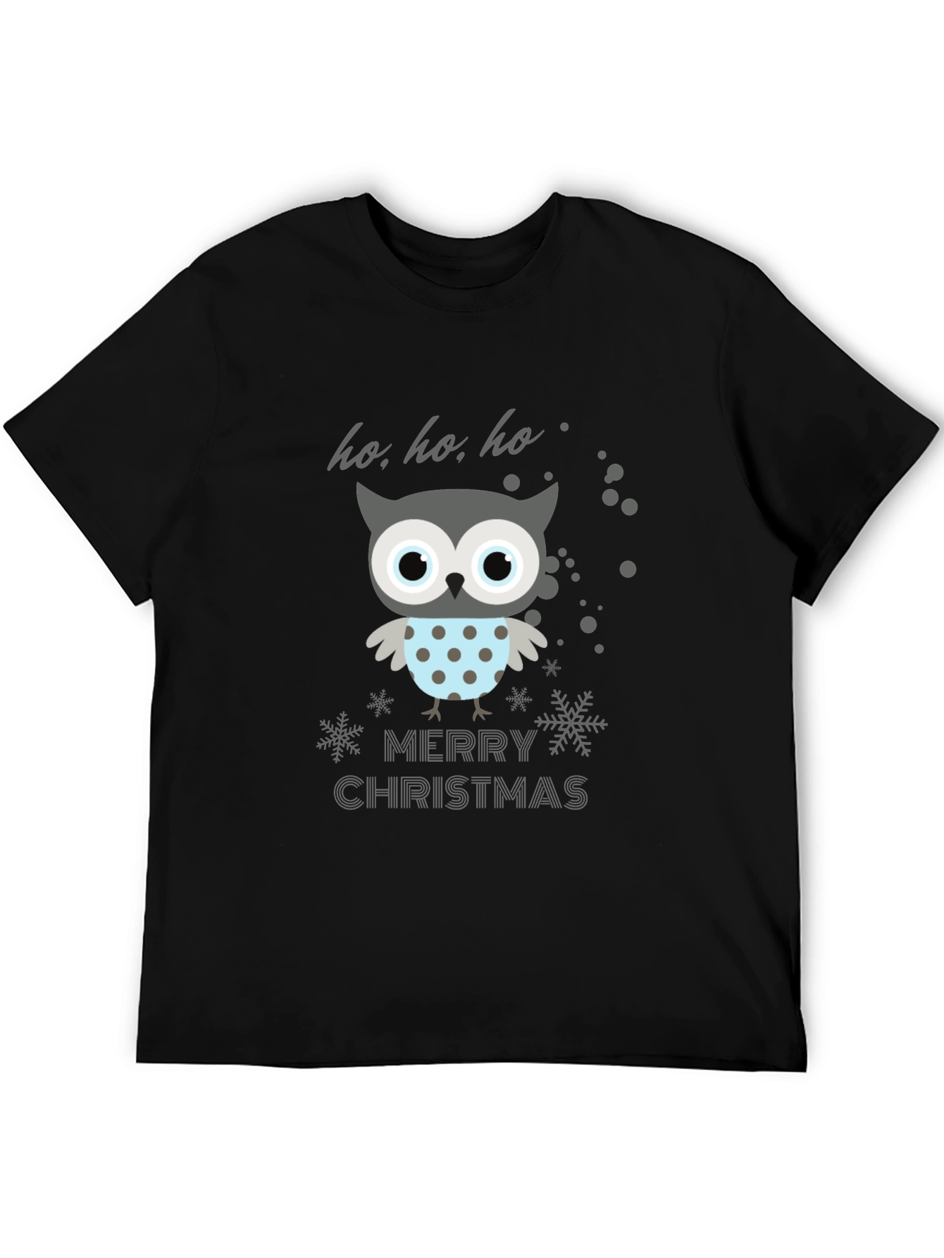 Festive Owl Merry Christmas Graphic Tee