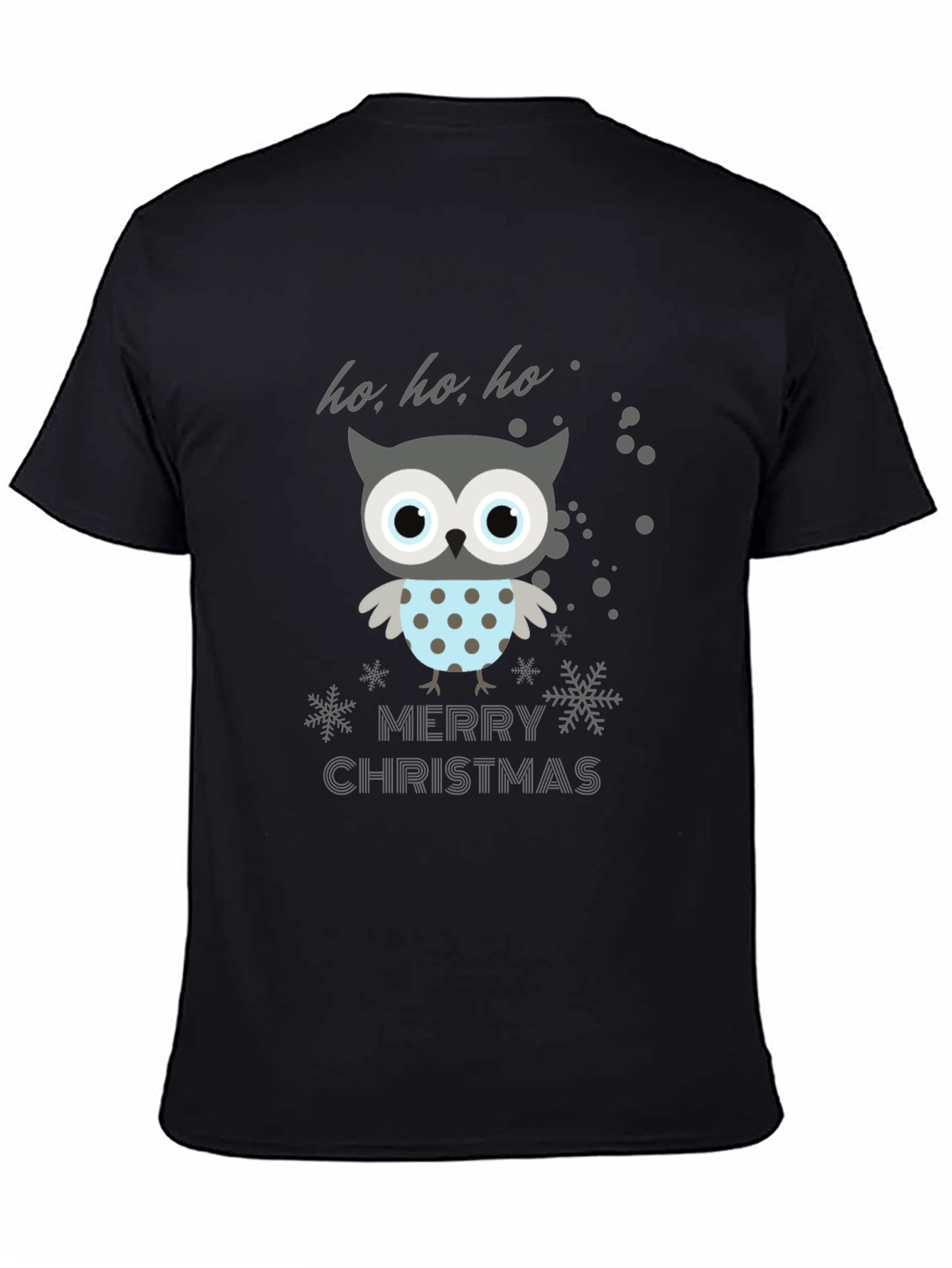 Festive Owl Merry Christmas Graphic Tee