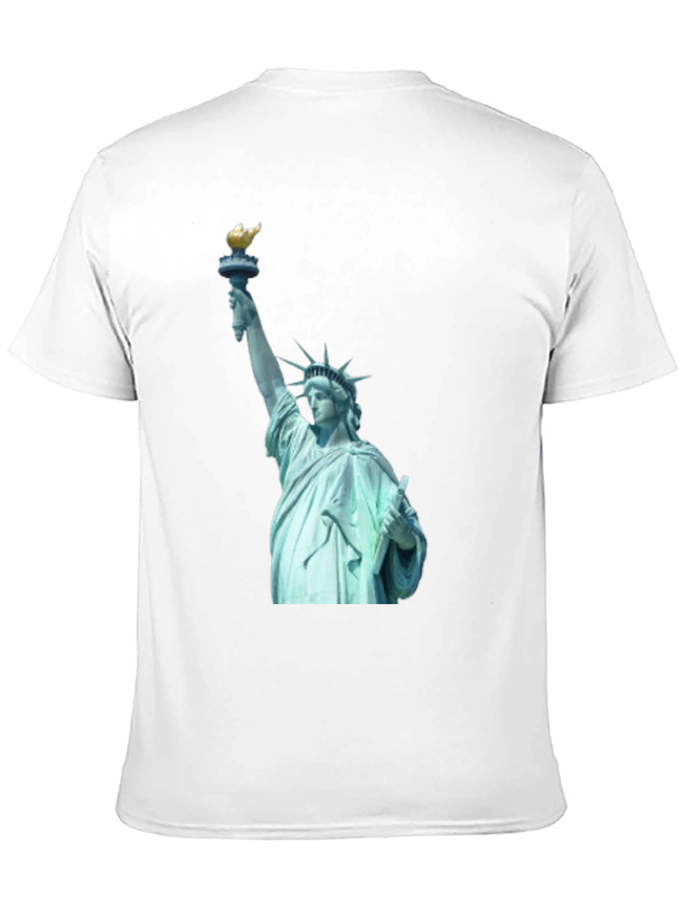 Statue of Liberty Graphic Tee - Black Cotton T-Shirt
