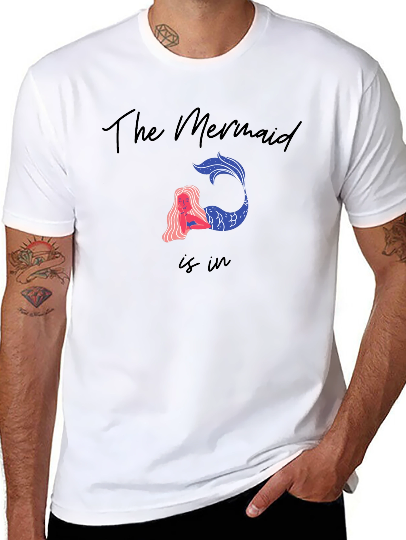 Mermaid Graphic Tee - The Mermaid is In