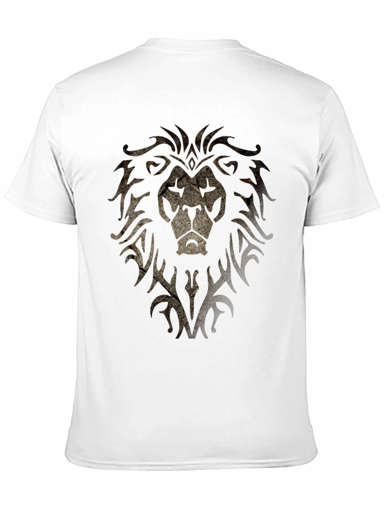 Lion Crest Graphic Print Black T-Shirt