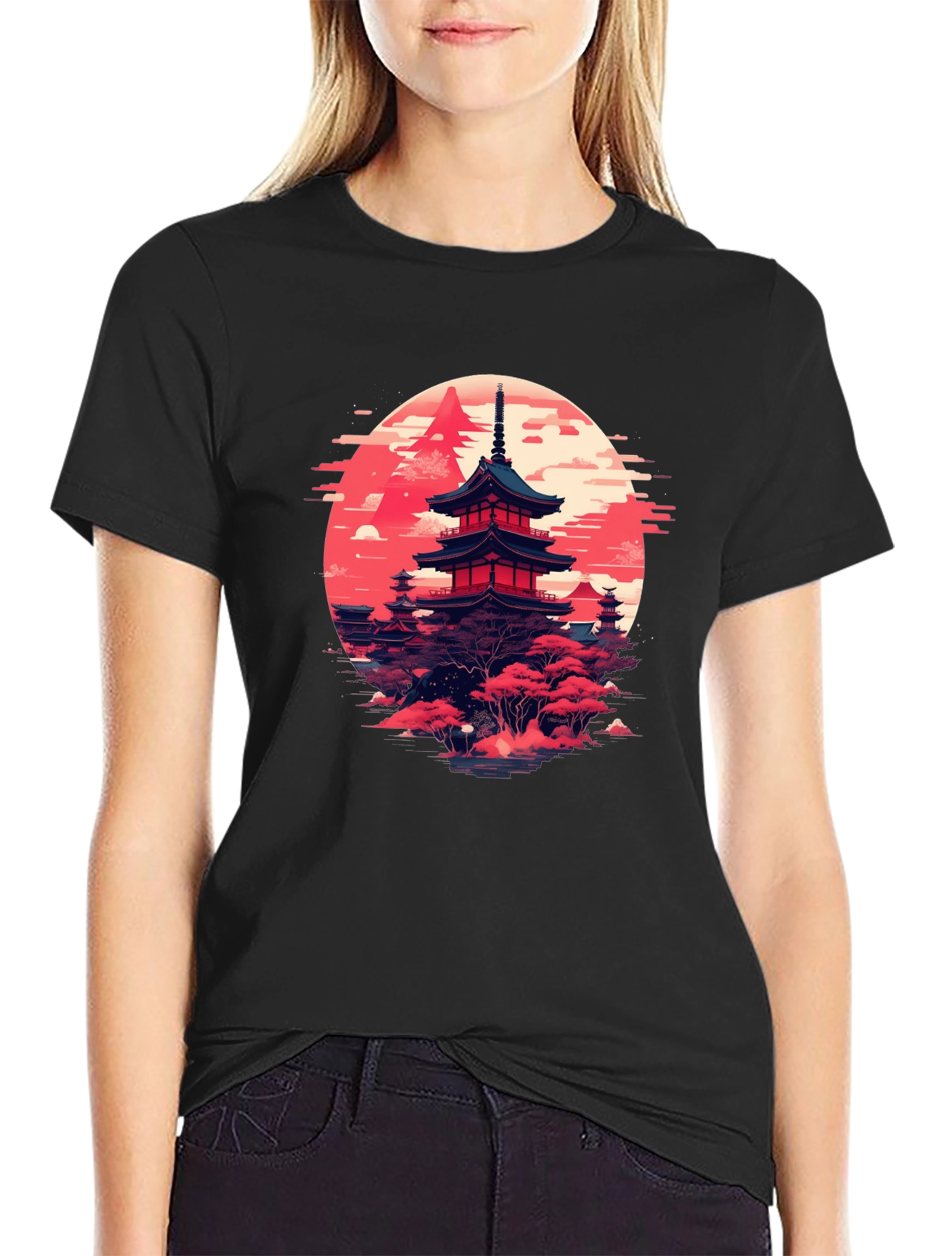 Japanese Pagoda T-Shirt | Zen Style Graphic Tee