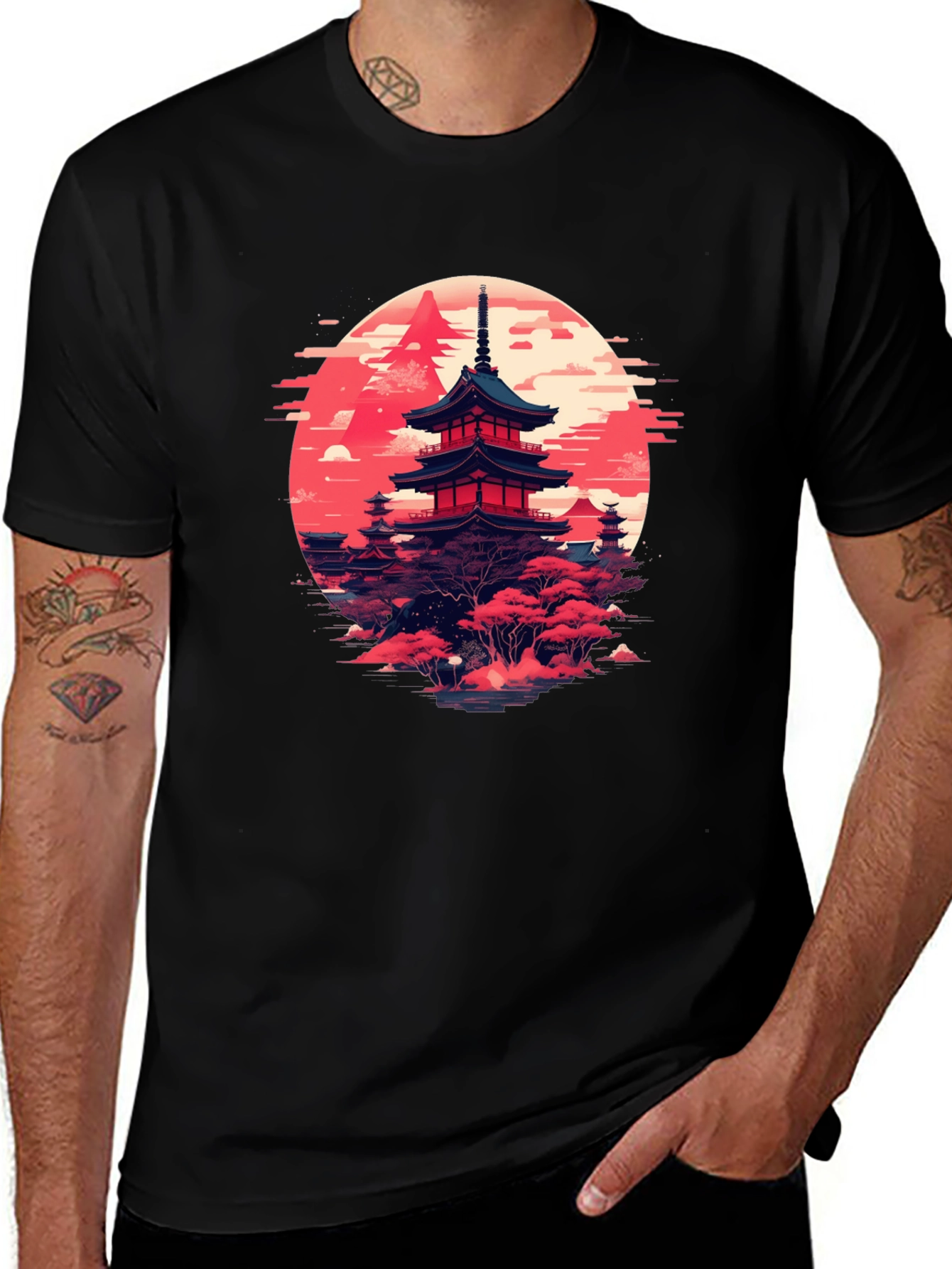 Japanese Pagoda T-Shirt | Zen Style Graphic Tee