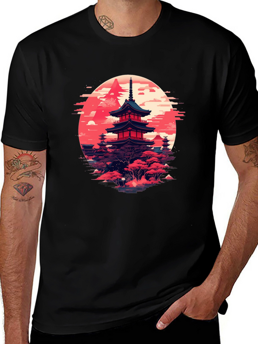 Japanese Pagoda T-Shirt | Zen Style Graphic Tee