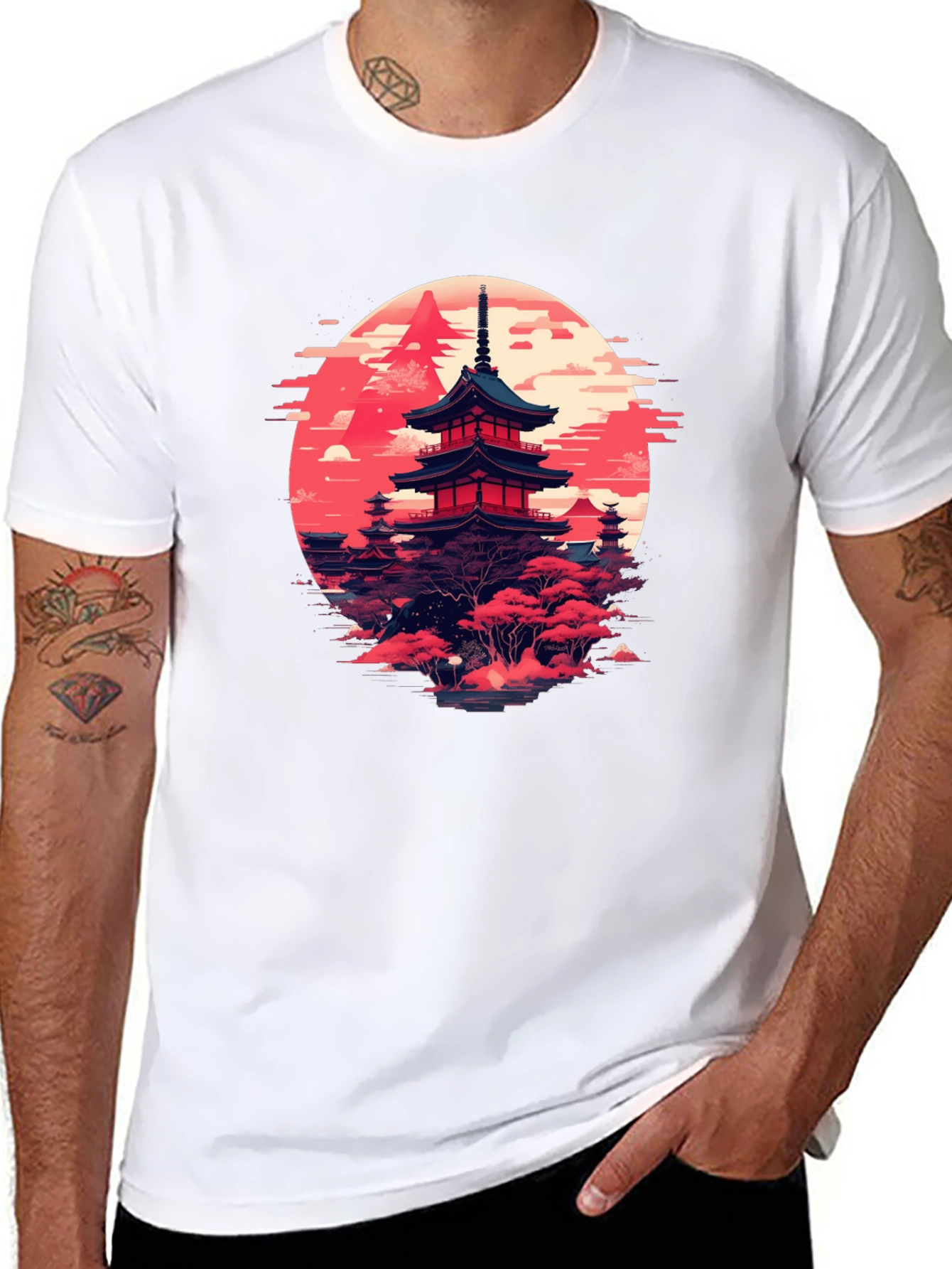 Japanese Pagoda T-Shirt | Zen Style Graphic Tee