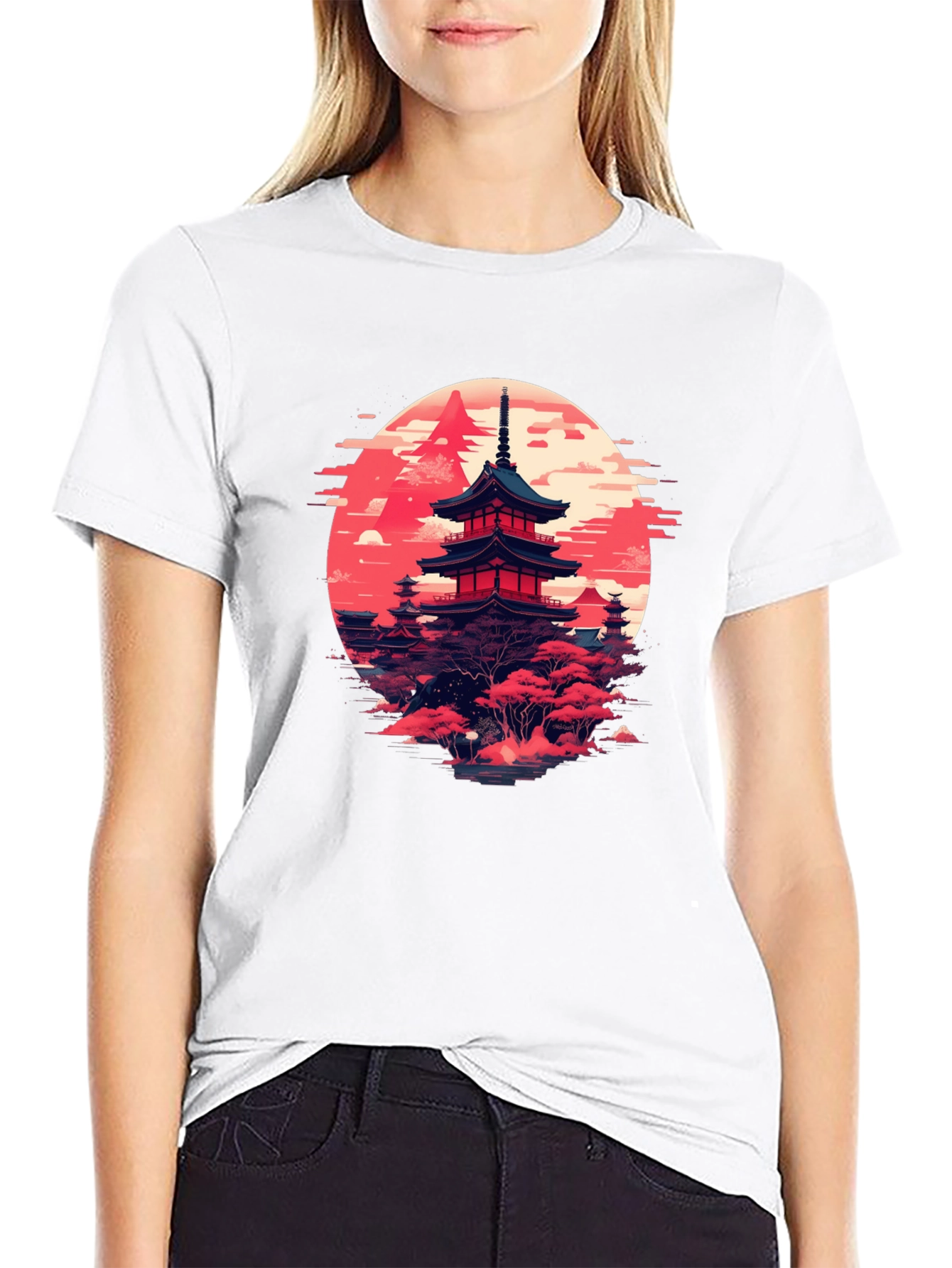 Japanese Pagoda T-Shirt | Zen Style Graphic Tee