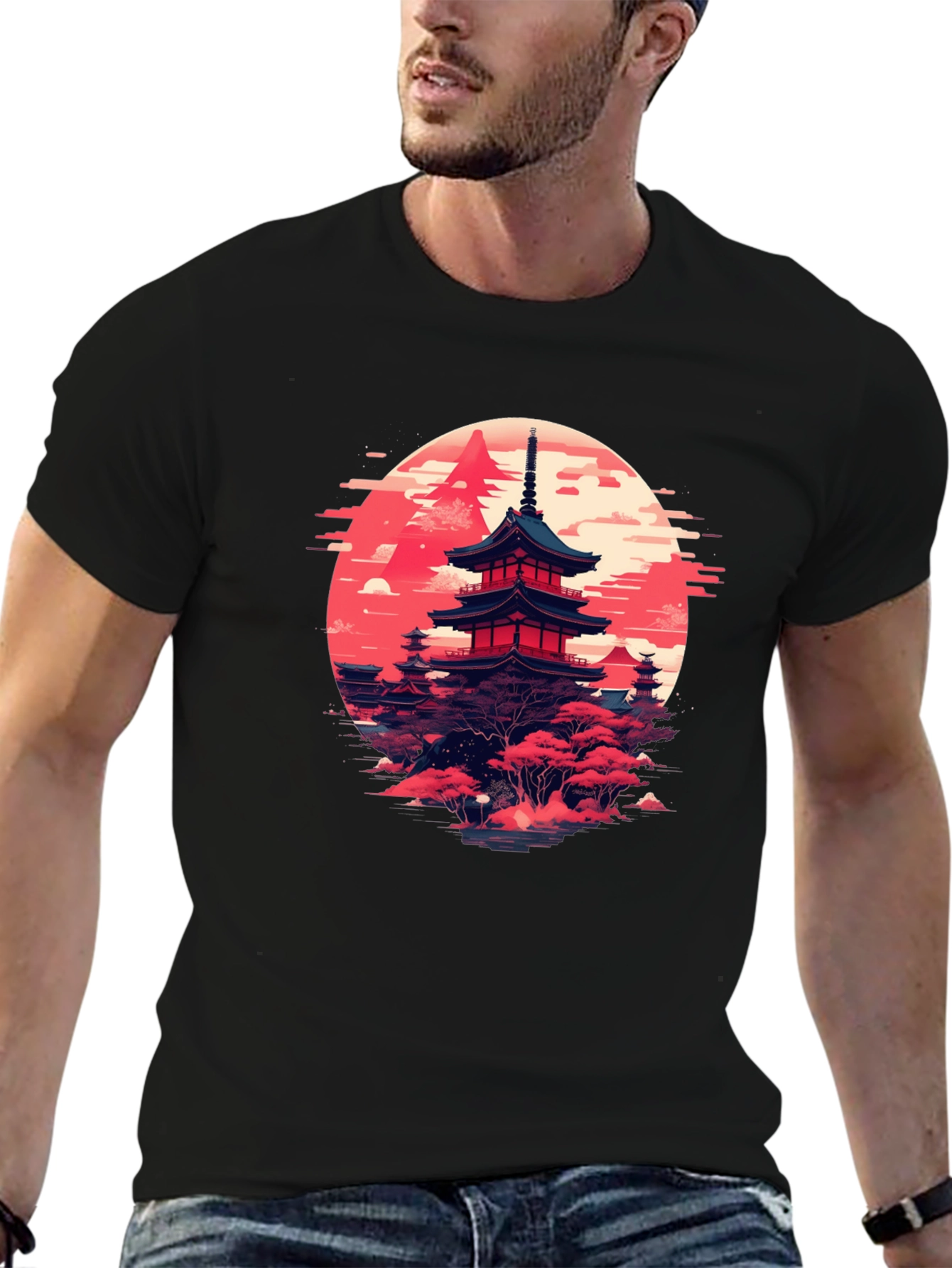Japanese Pagoda T-Shirt | Zen Style Graphic Tee