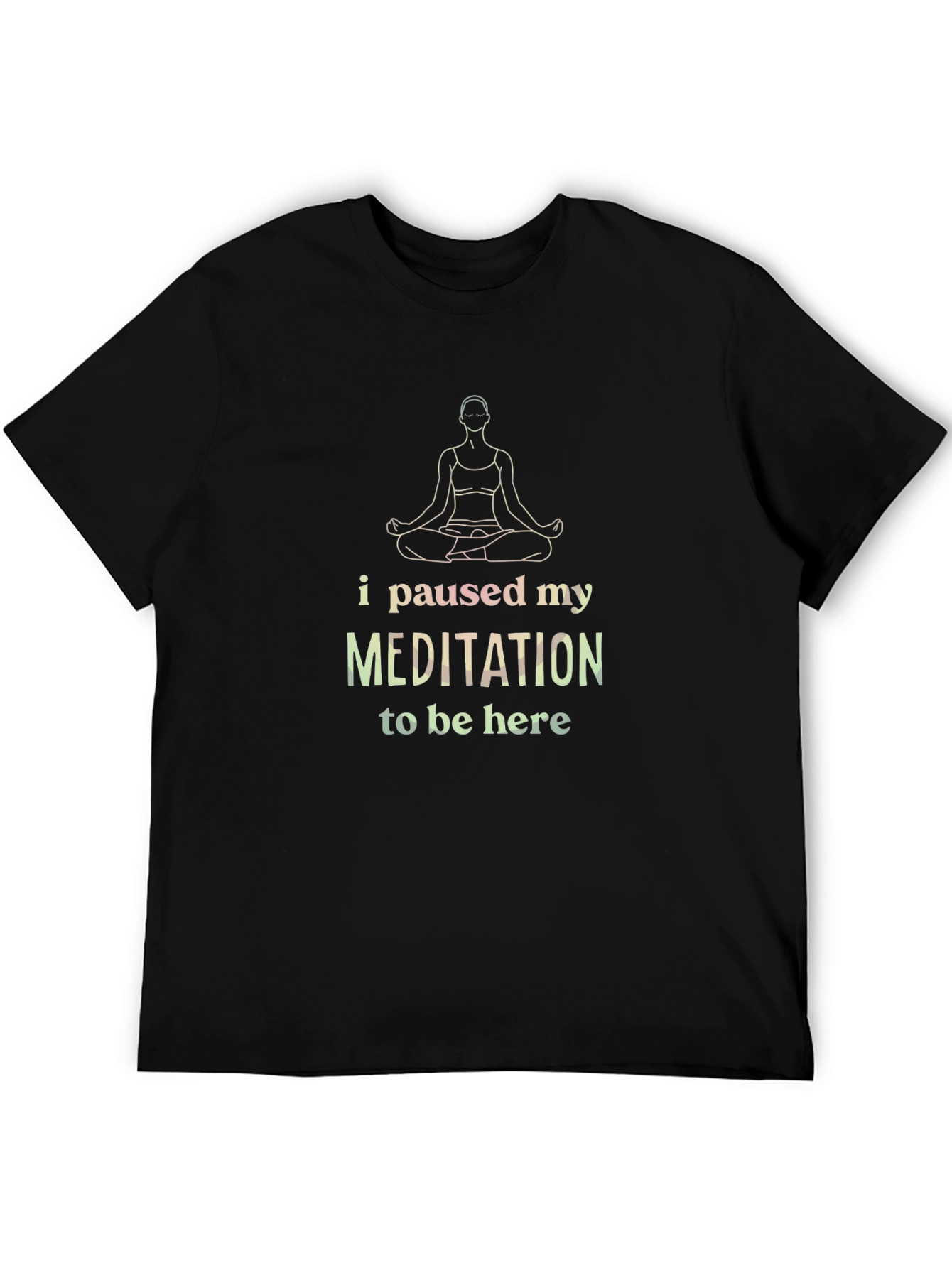 Meditation Pause T-Shirt -  Relaxed Fit Tee