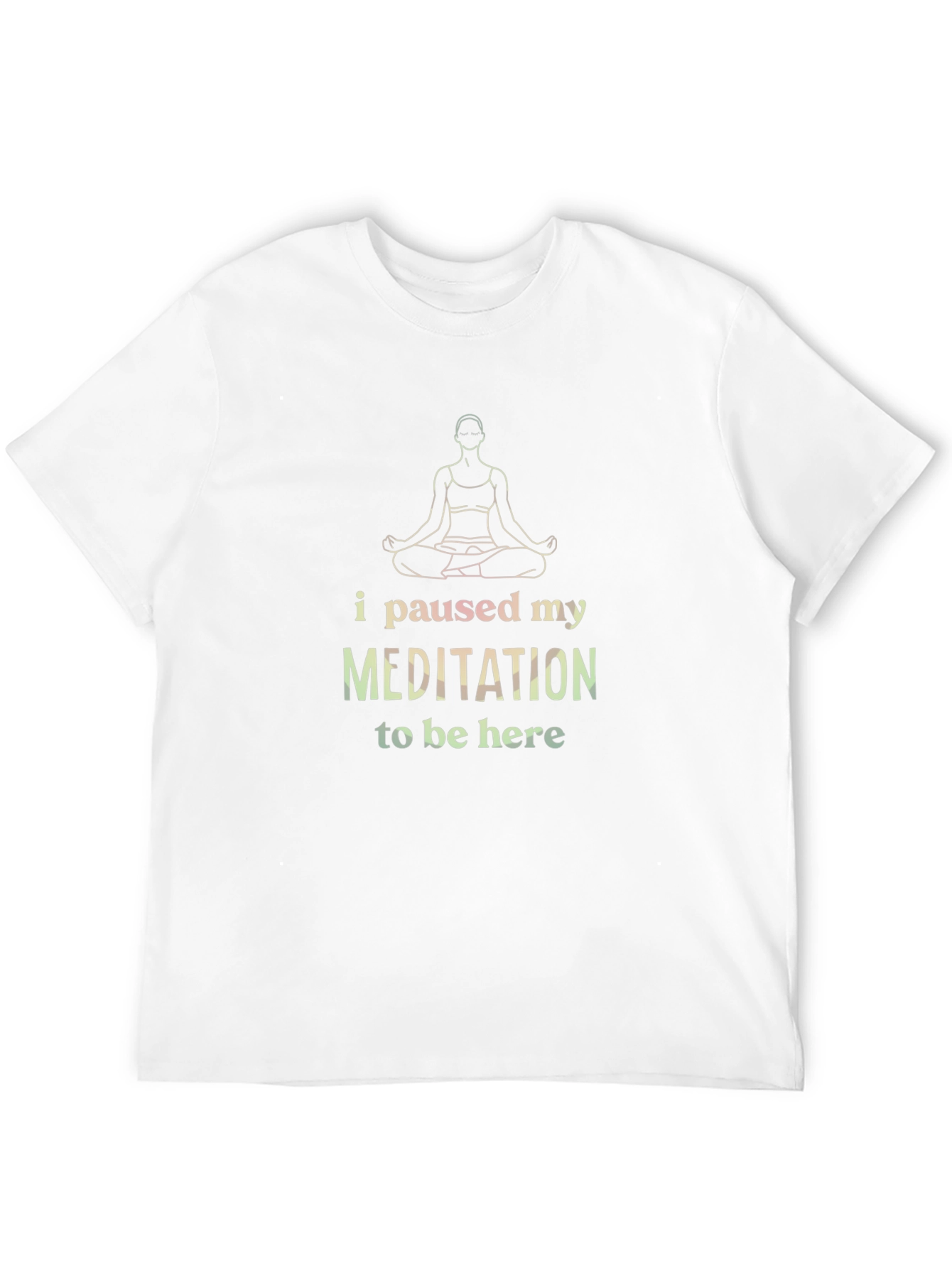 Meditation Pause T-Shirt -  Relaxed Fit Tee