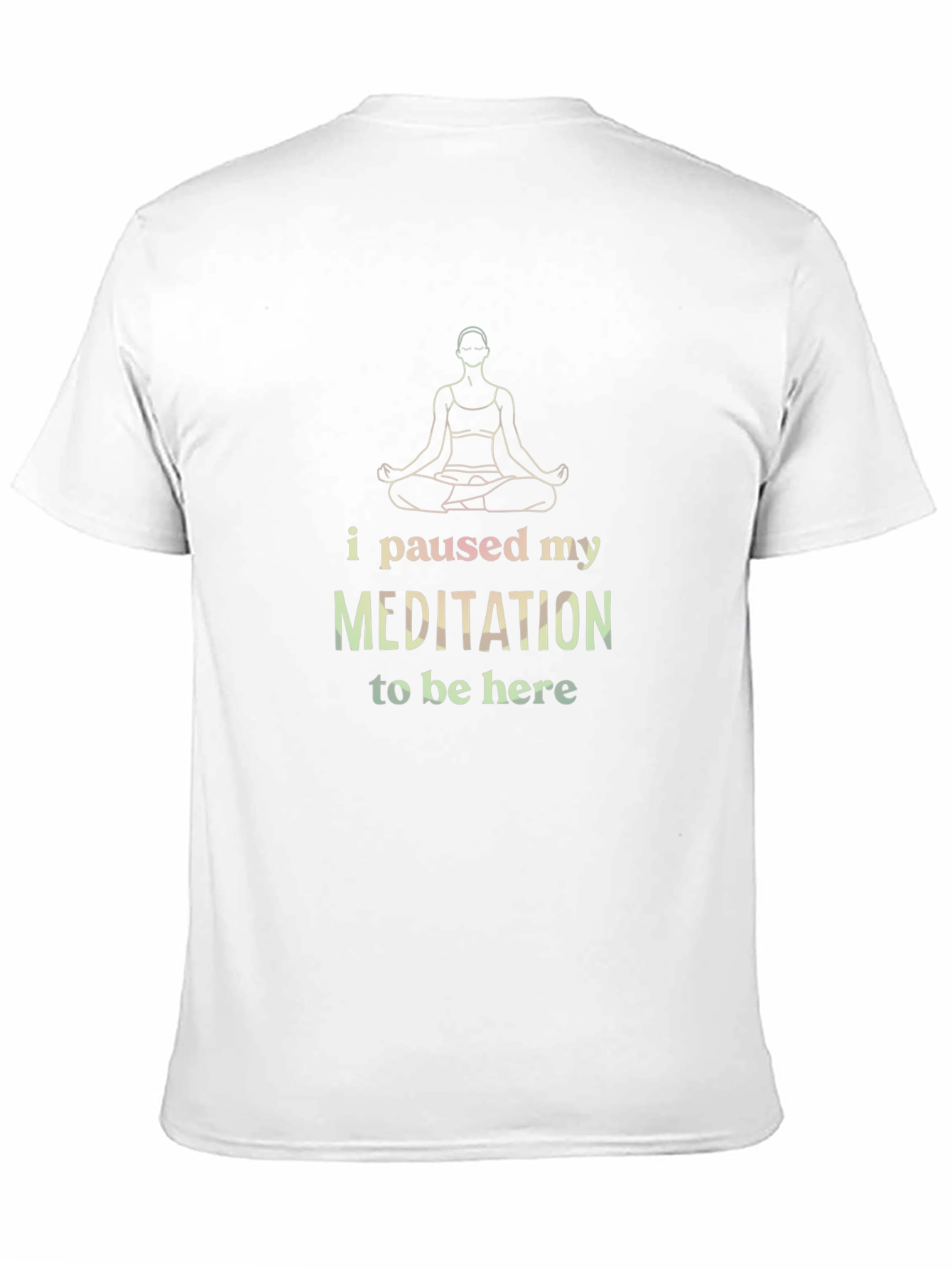 Meditation Pause T-Shirt -  Relaxed Fit Tee