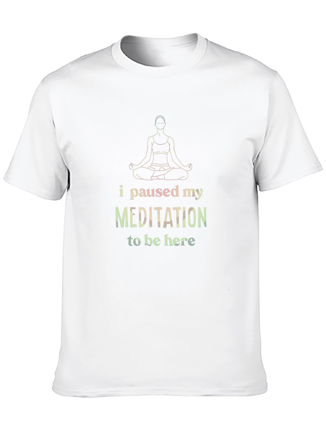 Meditation Pause T-Shirt -  Relaxed Fit Tee